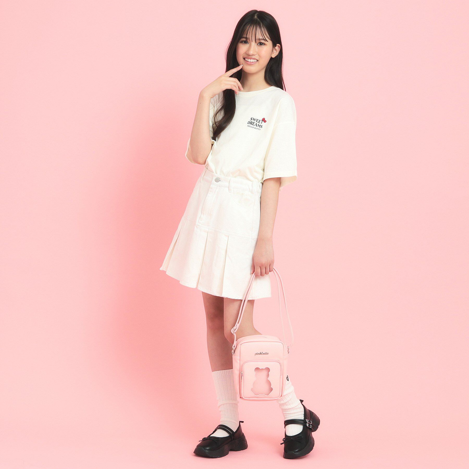 PINK-latte「くまちゃんショルダーバッグ」|ショルダー・メッセンジャー|