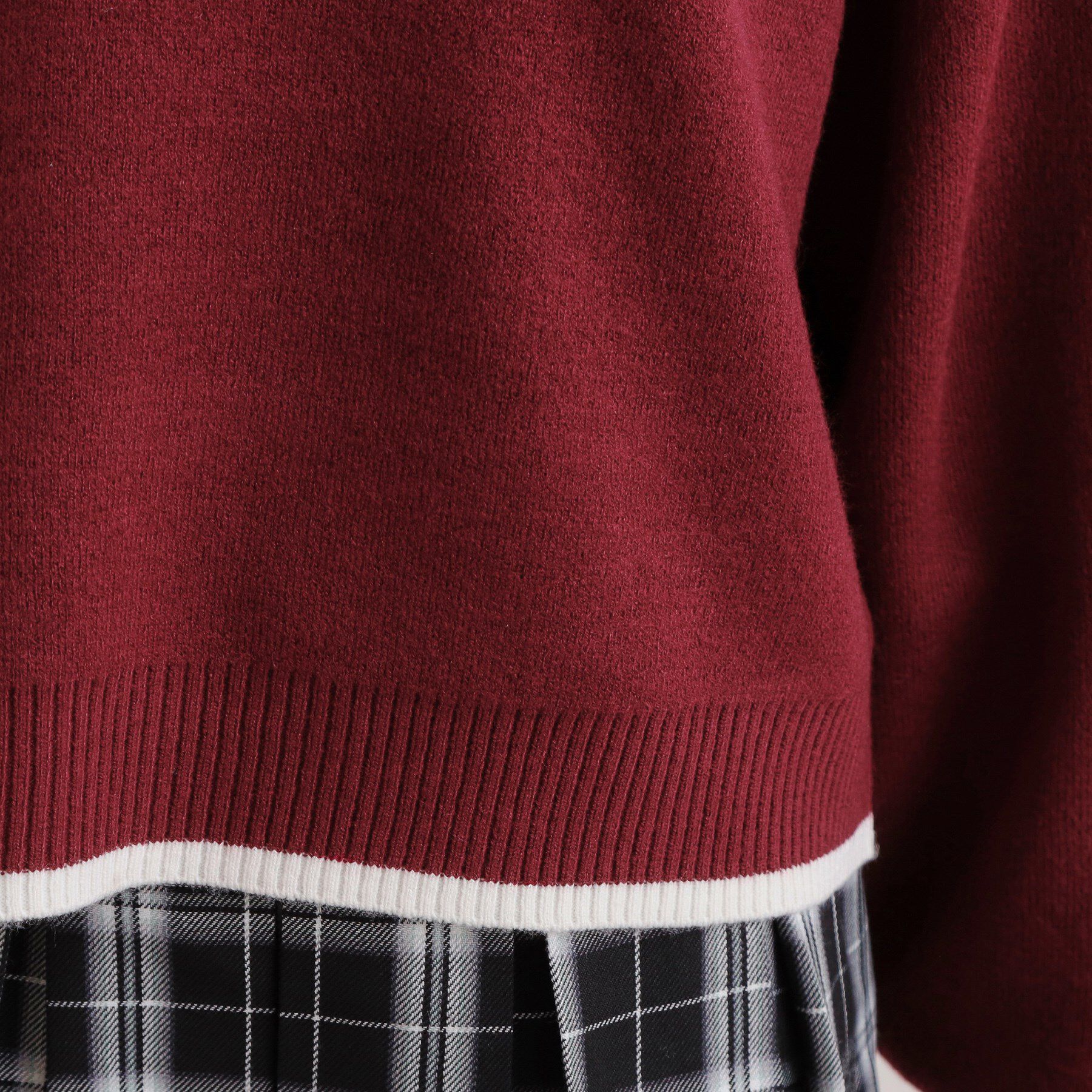 PINK-latte「コード風ステッチニットプルオーバー」|ニット・セーター|