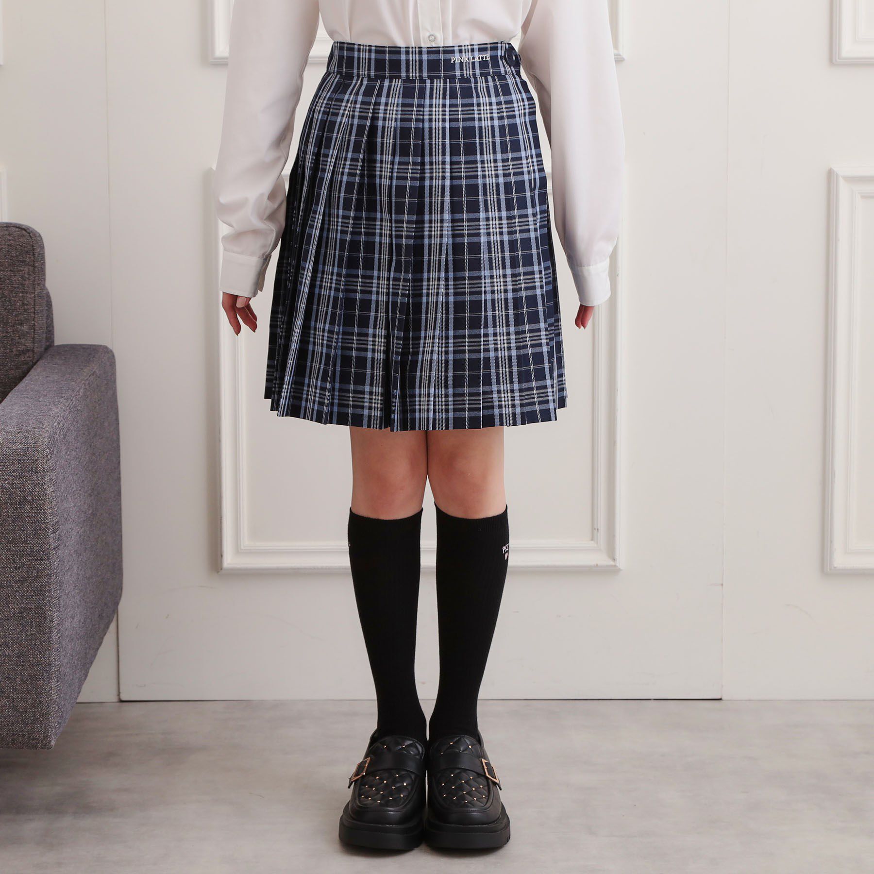 PINK-latte「【2026年入卒・セレモニー・卒服】チェックプリーツスカート」|スカート|