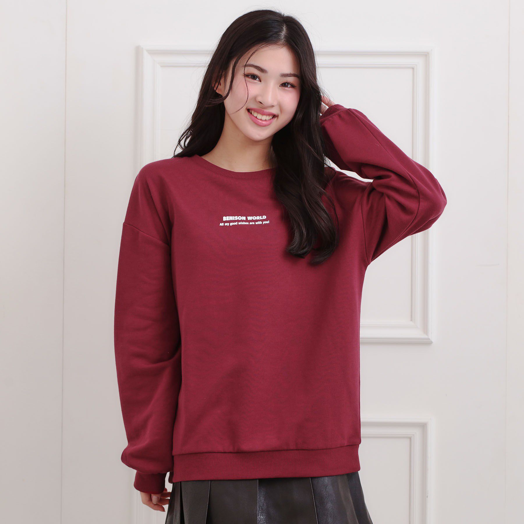 PINK-latte「バケハくまちゃん裏毛トレーナー」|その他|