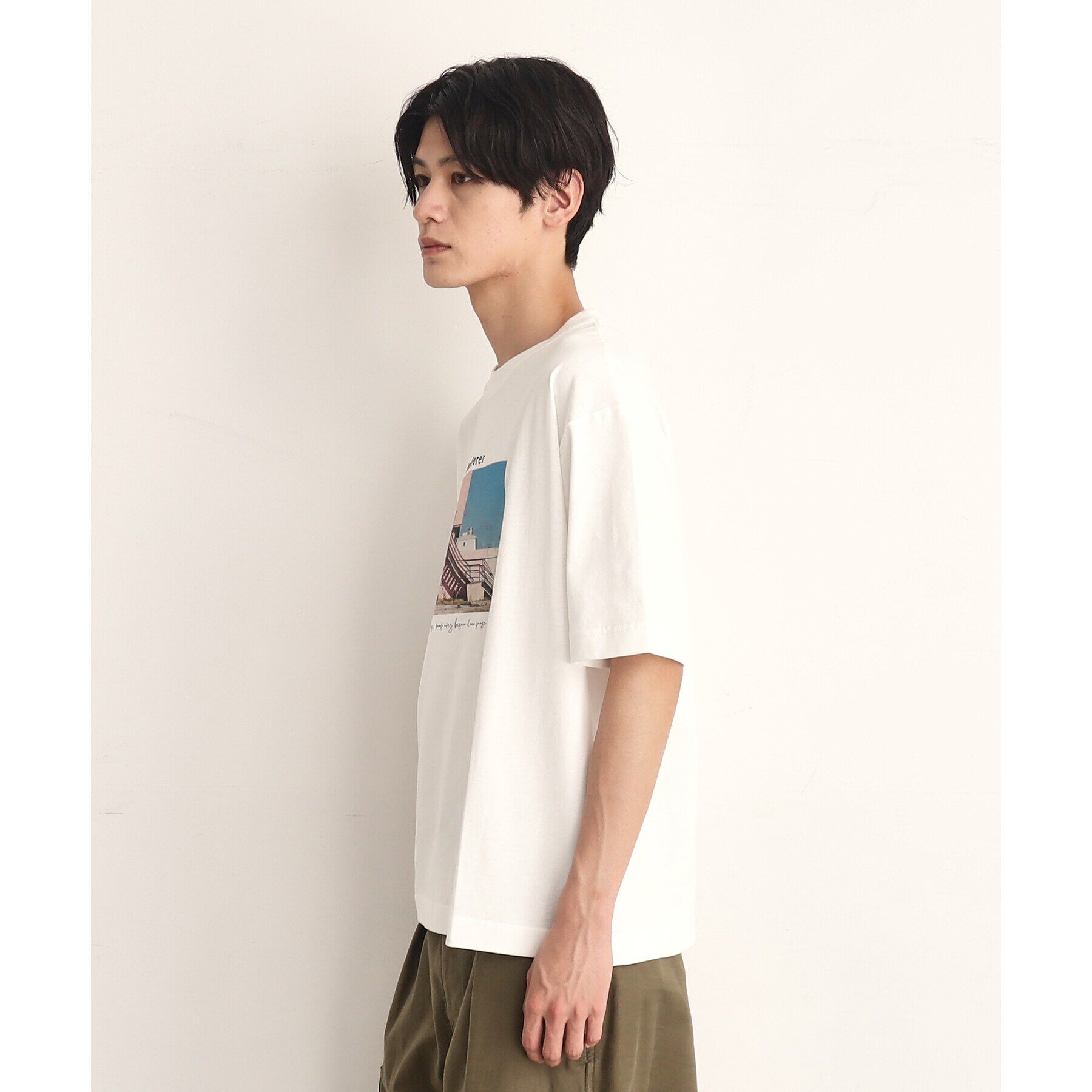 THE SHOP TK「オーガニックコットンFrenchフォトTシャツ」|Tシャツ・カットソー|