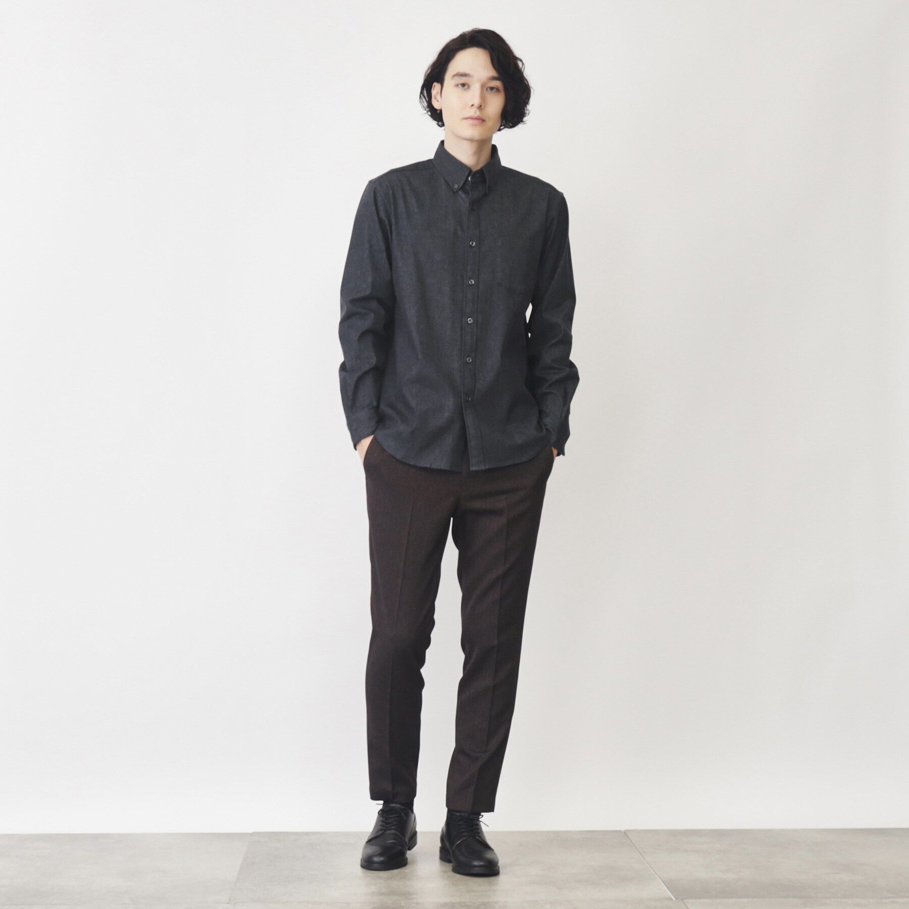 THE SHOP TK「【色落ちしにくい】エバーデニムシャツ」|シャツ・ブラウス|