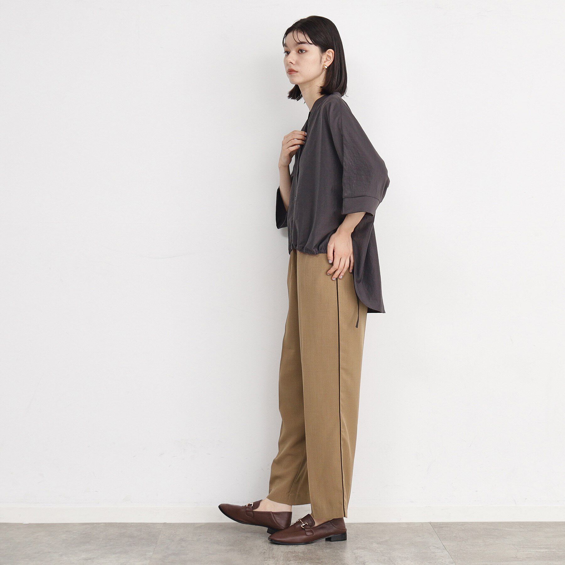 THE SHOP TK「ダブルウエストイージーパンツ【洗える】」|その他|