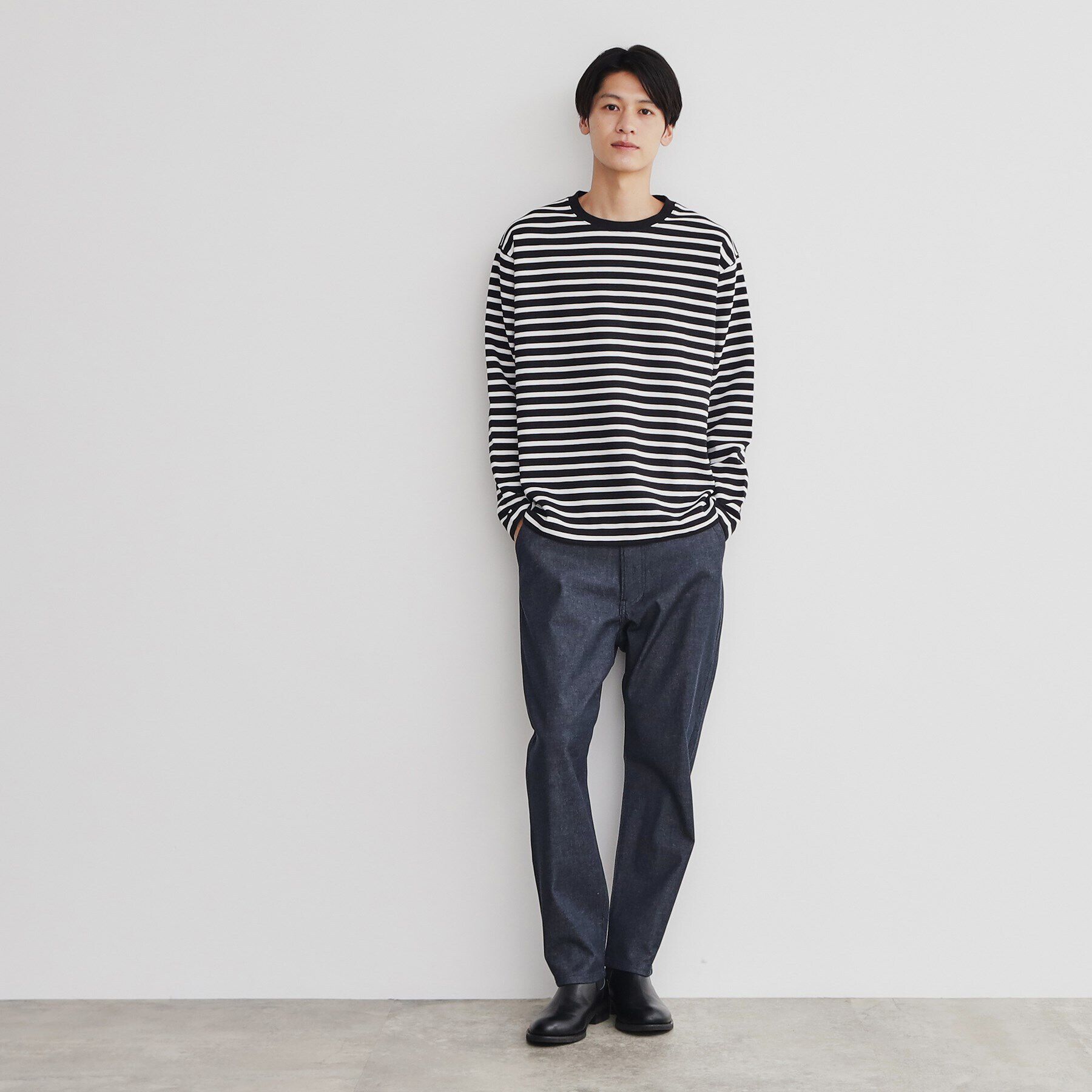 THE SHOP TK「サカリバクルーネック長袖Tシャツ」|Tシャツ・カットソー|