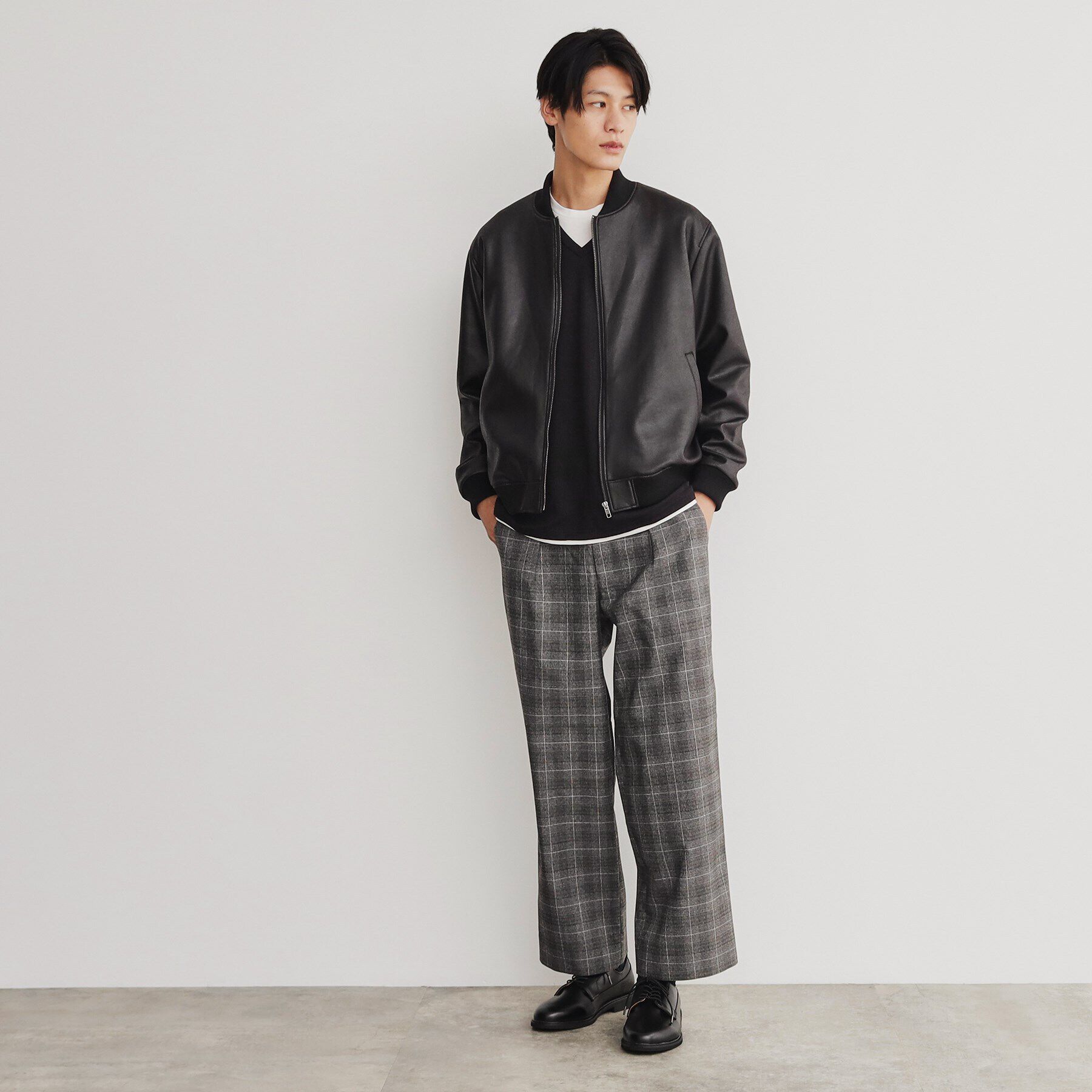 THE SHOP TK「チェックワイドイージーパンツ」|その他|