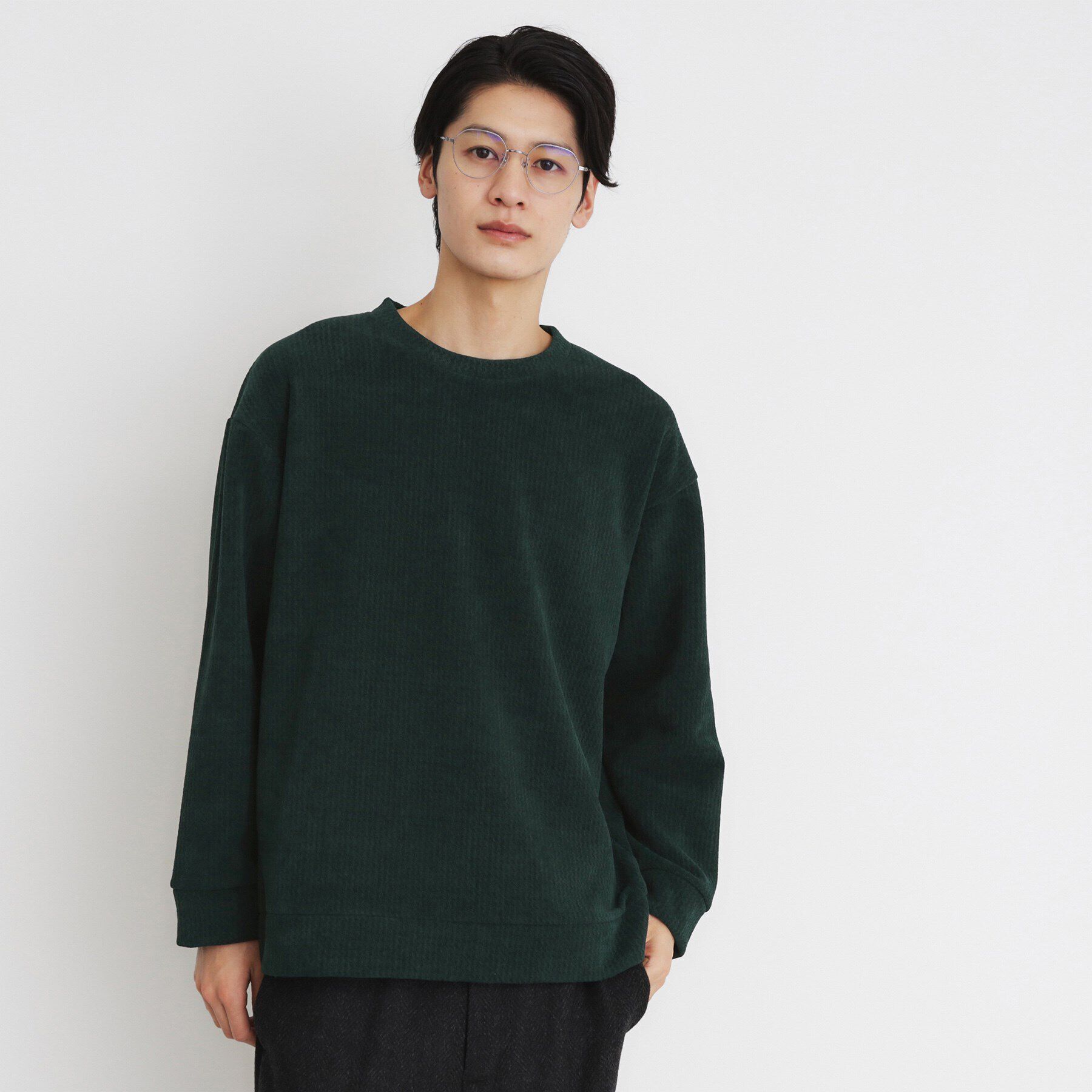 THE SHOP TK「ジャカードモールボアプルオーバー」|Tシャツ・カットソー|