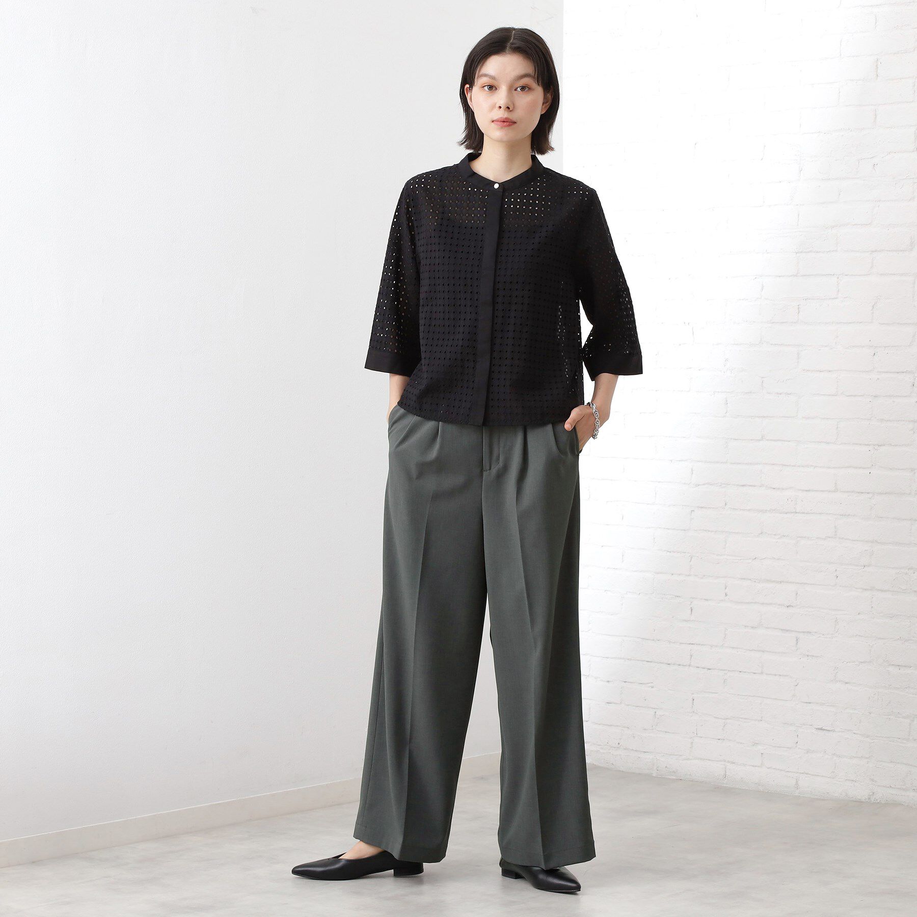 THE SHOP TK「【きれいめもカジュアルもお任せ】2タックワイドパンツ【セットアップ可】」|その他|