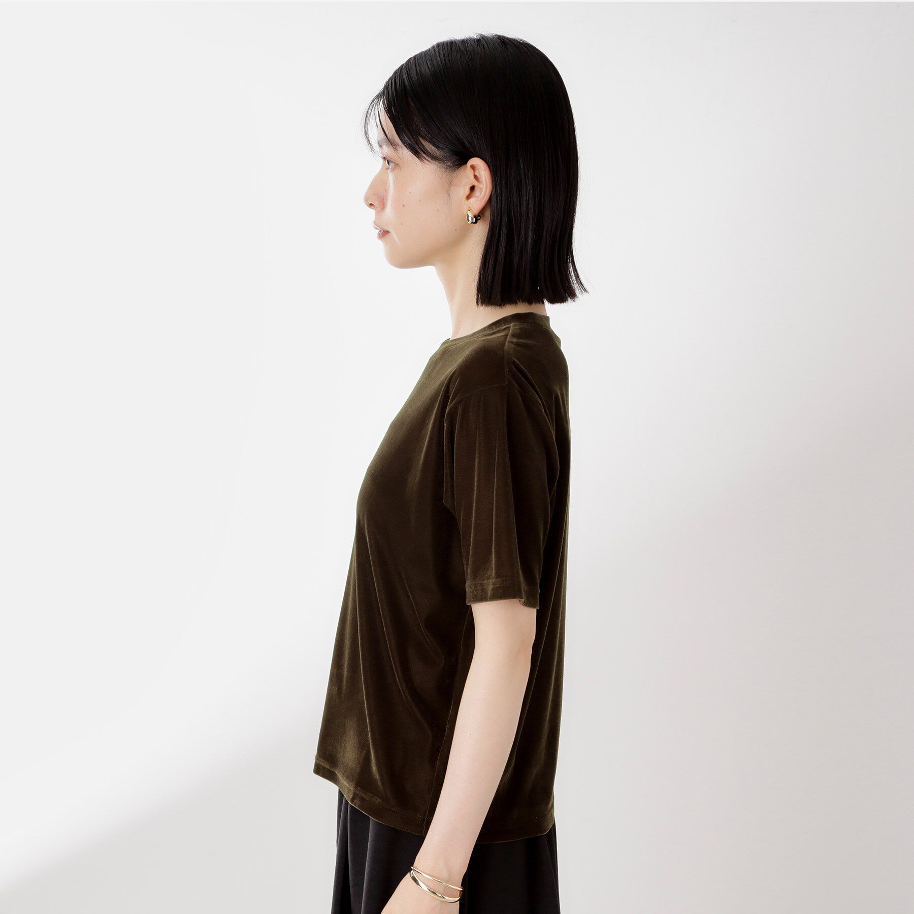 THE SHOP TK「シアーベロアカットソー【洗える】」|Tシャツ・カットソー|