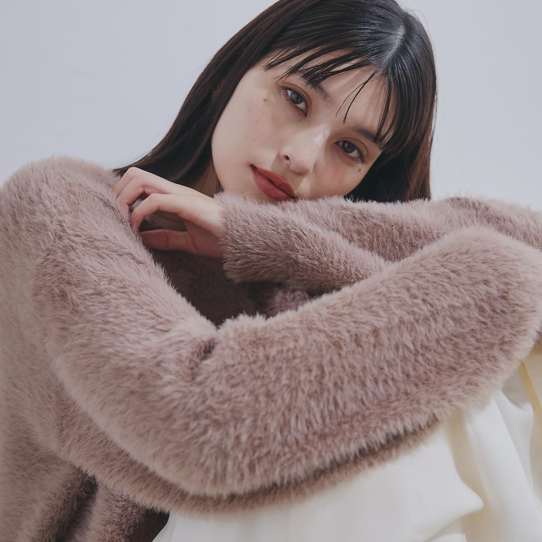 THE SHOP TK「【選べる7色/華やかで柔らか】ふわふわフェザーニット/洗える・前後2WAY」|ニット・セーター|