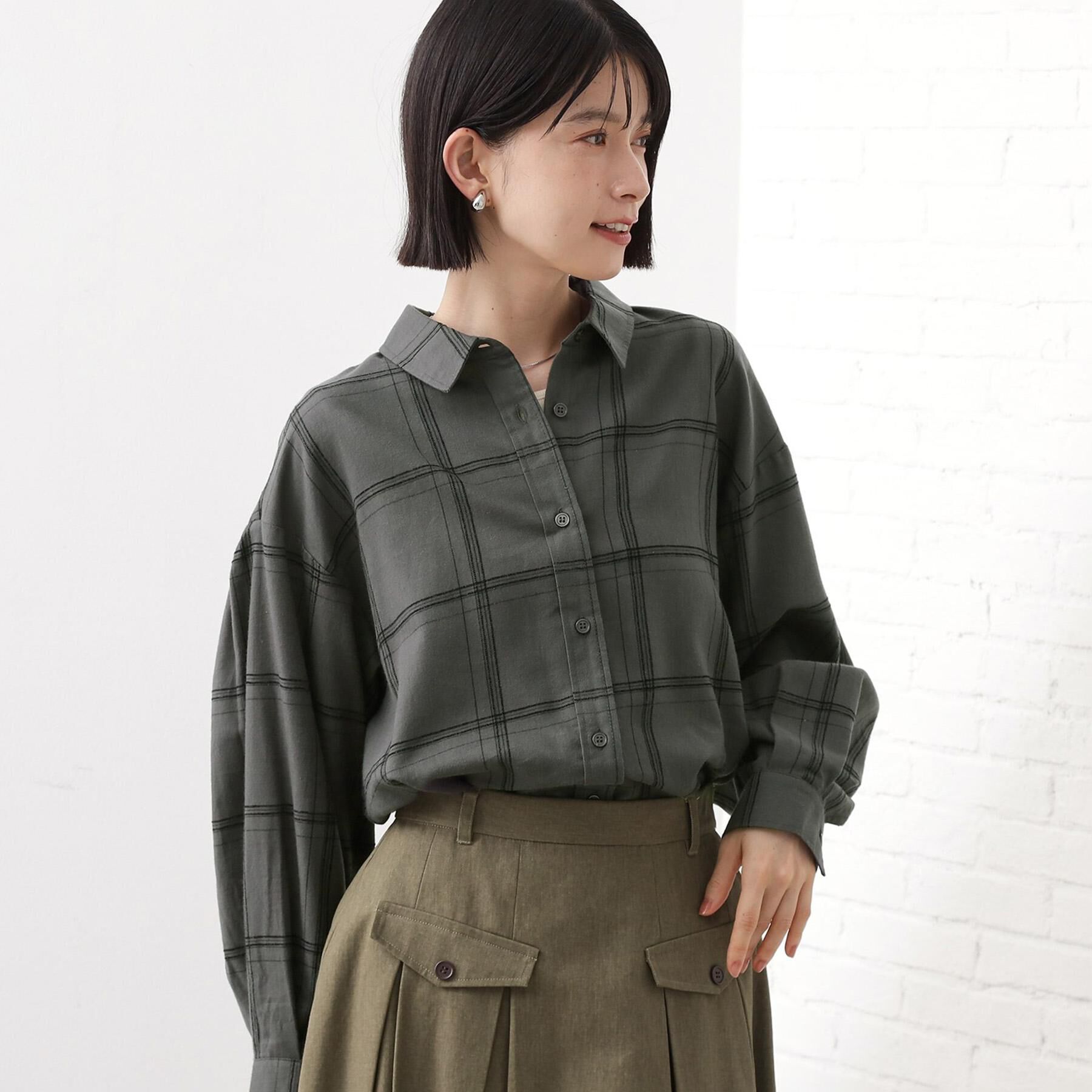 THE SHOP TK「インしてる風にも着られるチェックシャツ」|シャツ・ブラウス|スミクロ(218)