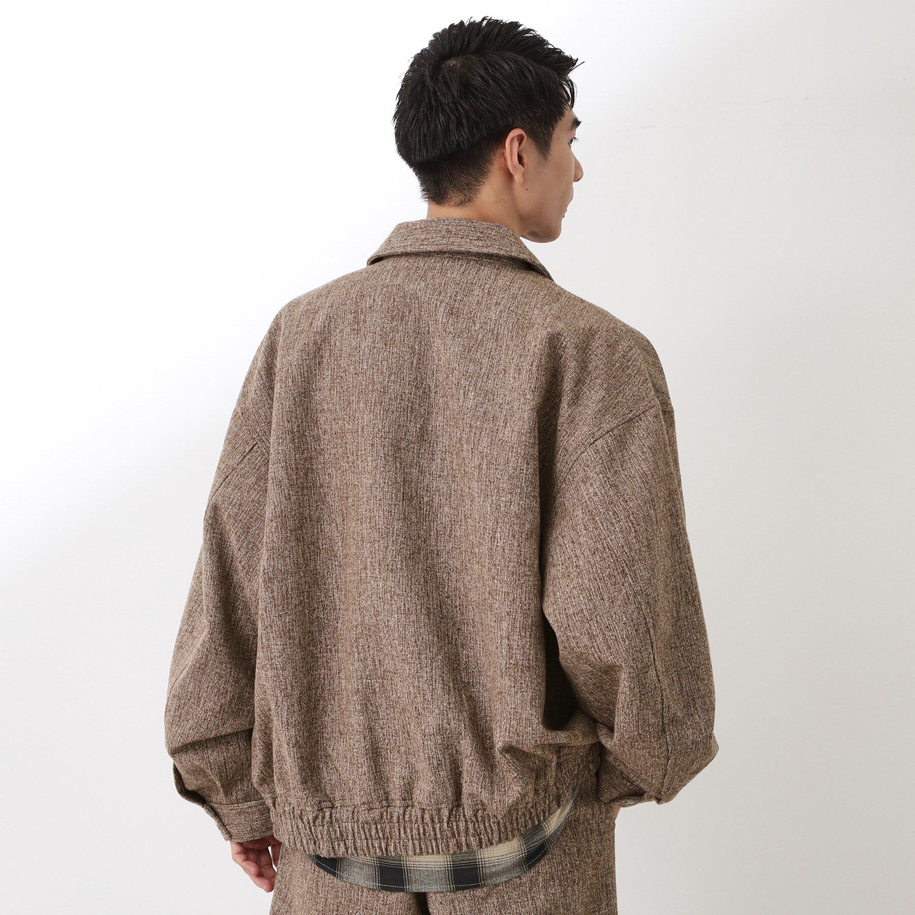 THE SHOP TK「ツイードフライトビッグブルゾン 【洗濯機OK／セットアップ可】」|ブルゾン・スタジャン|
