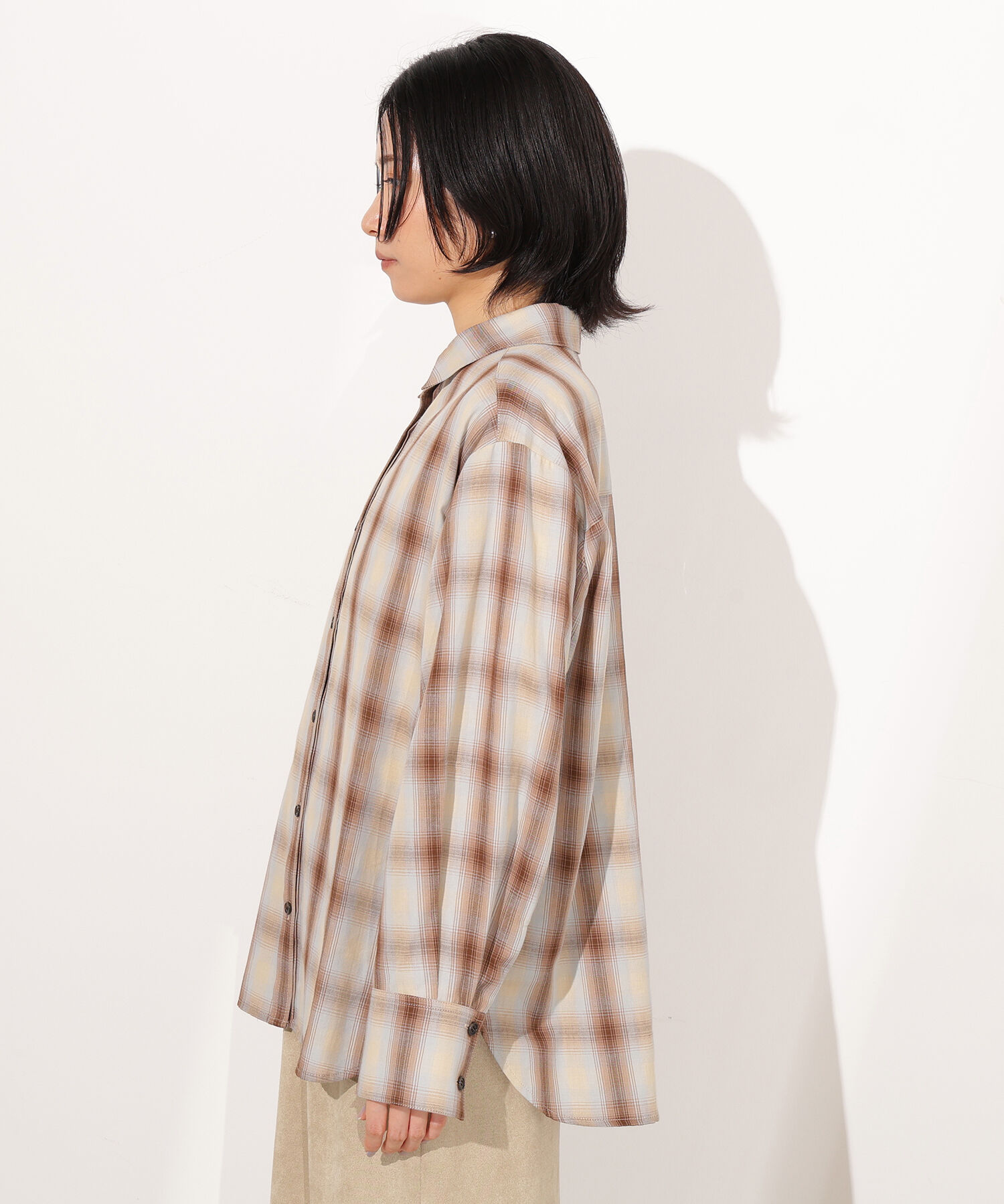  「チェックオーバーシャツ」|シャツ・ブラウス|