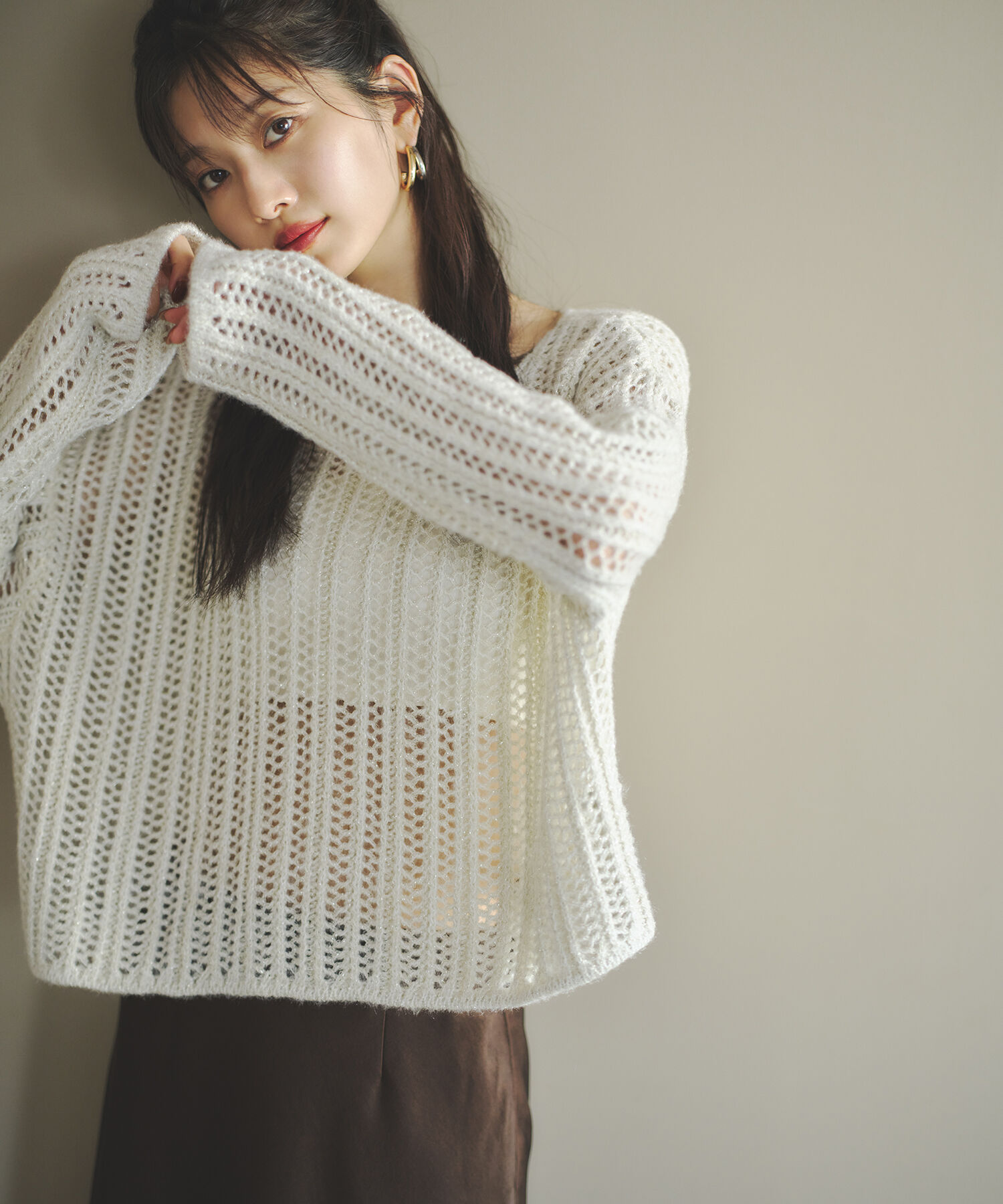  「サテンナロースカート」|スカート|