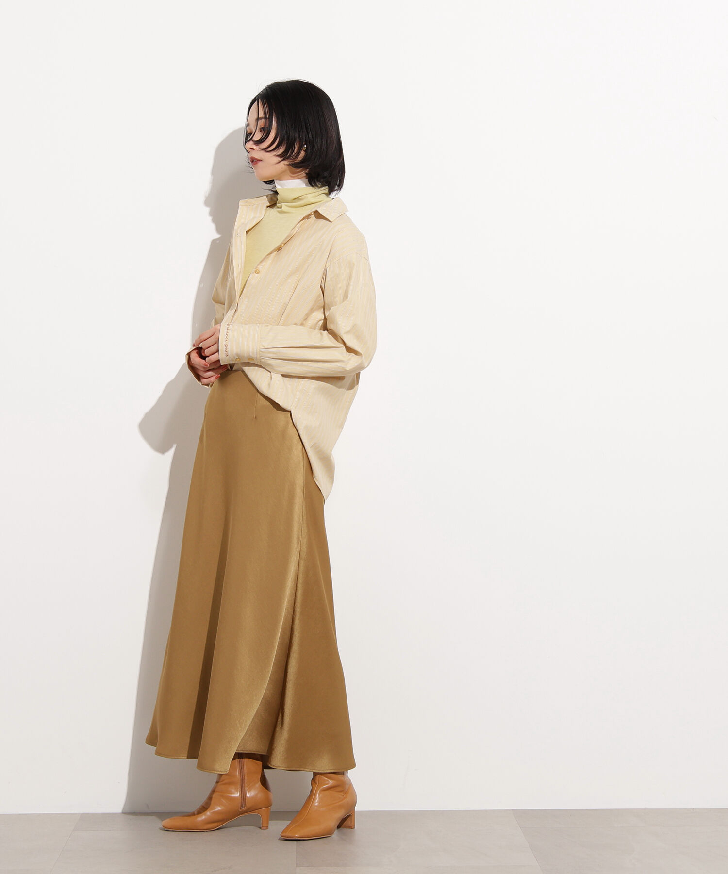  「サテンナロースカート」|スカート|