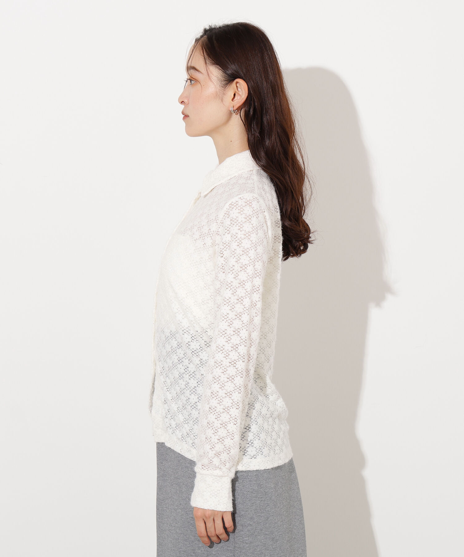  「起毛レースシャツ」|Tシャツ・カットソー|