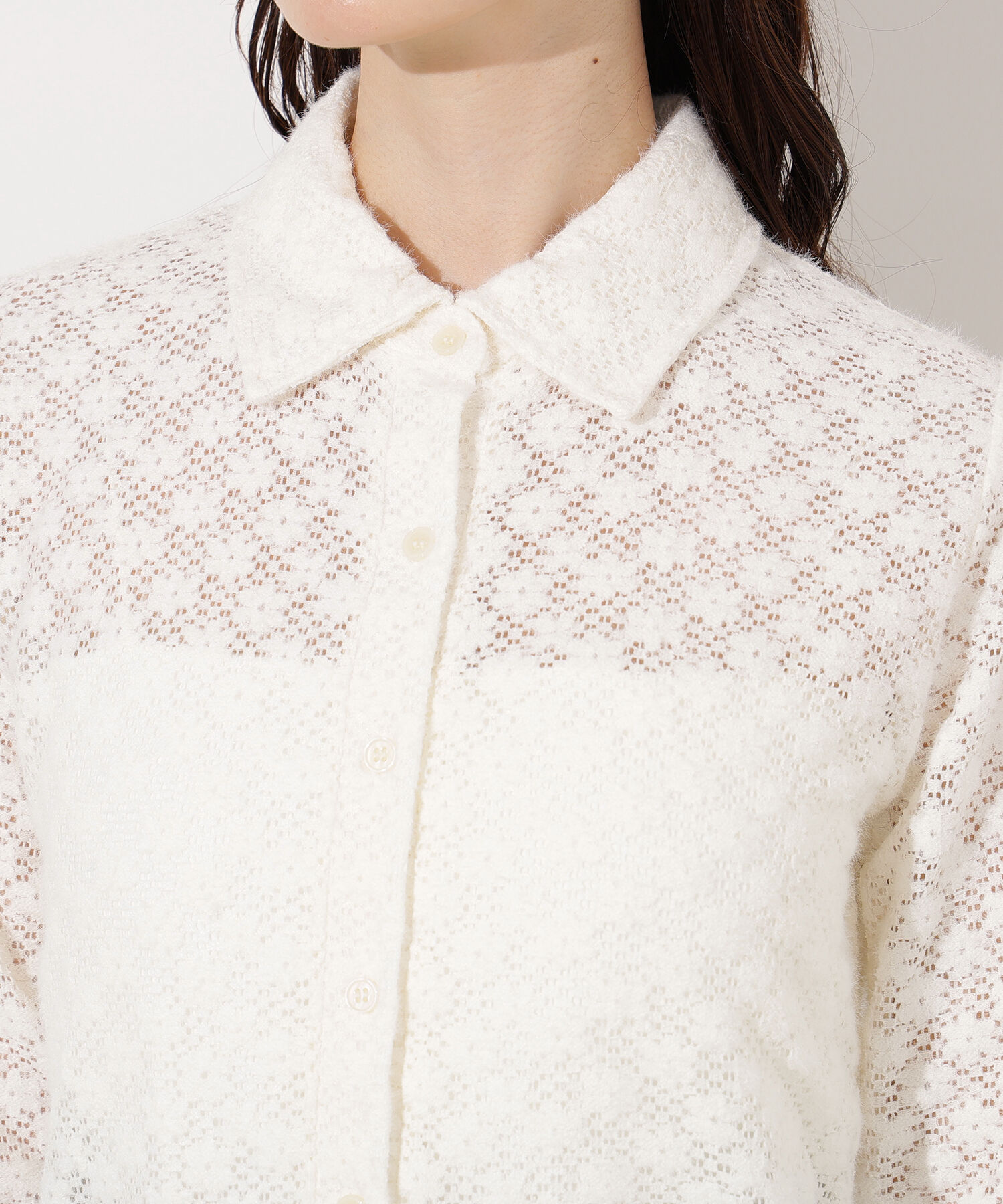  「起毛レースシャツ」|Tシャツ・カットソー|