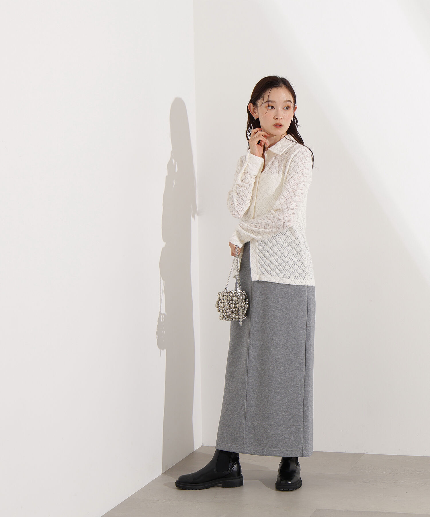  「起毛レースシャツ」|Tシャツ・カットソー|