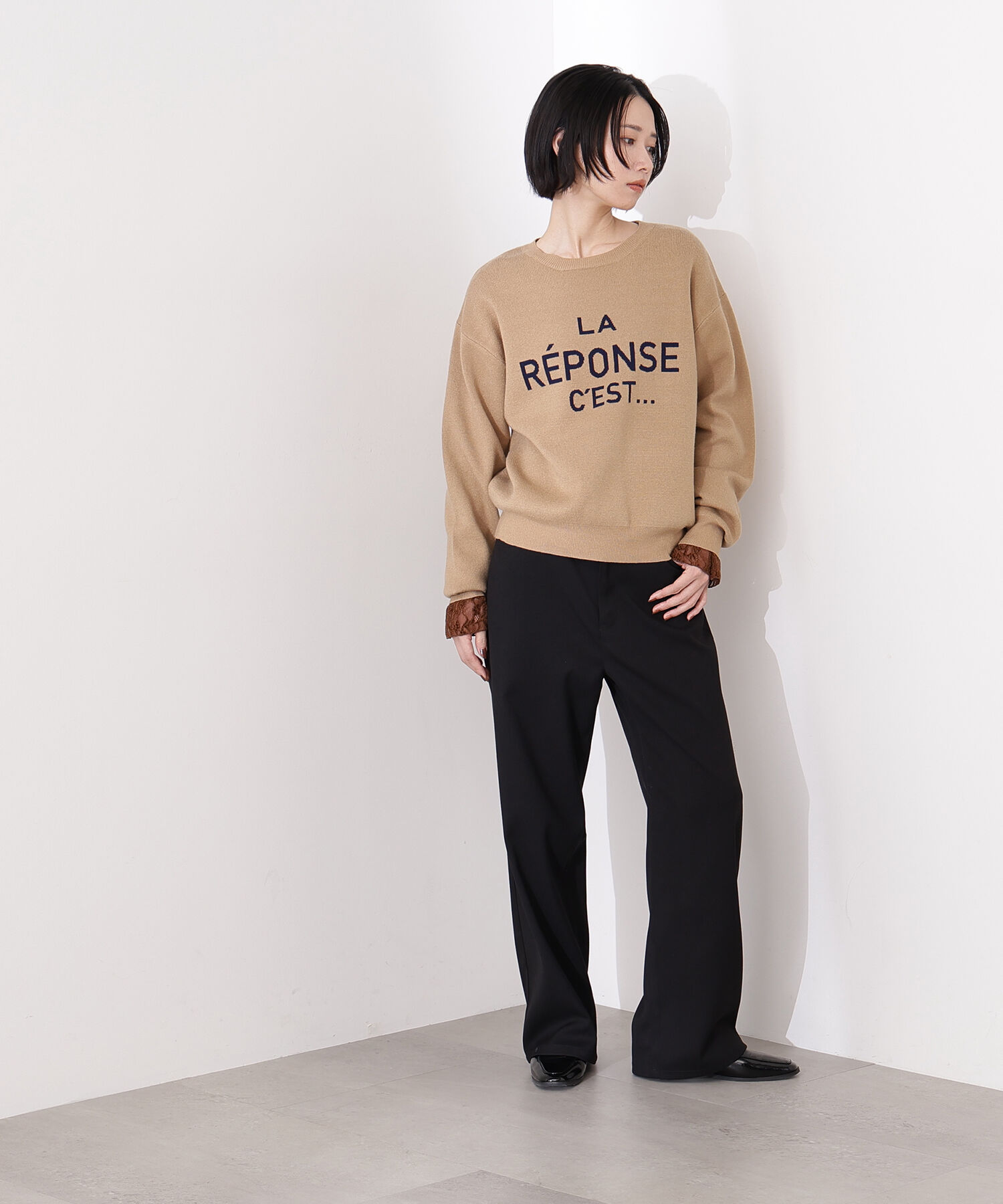  「ベーシックツイルワイドパンツ」|その他|