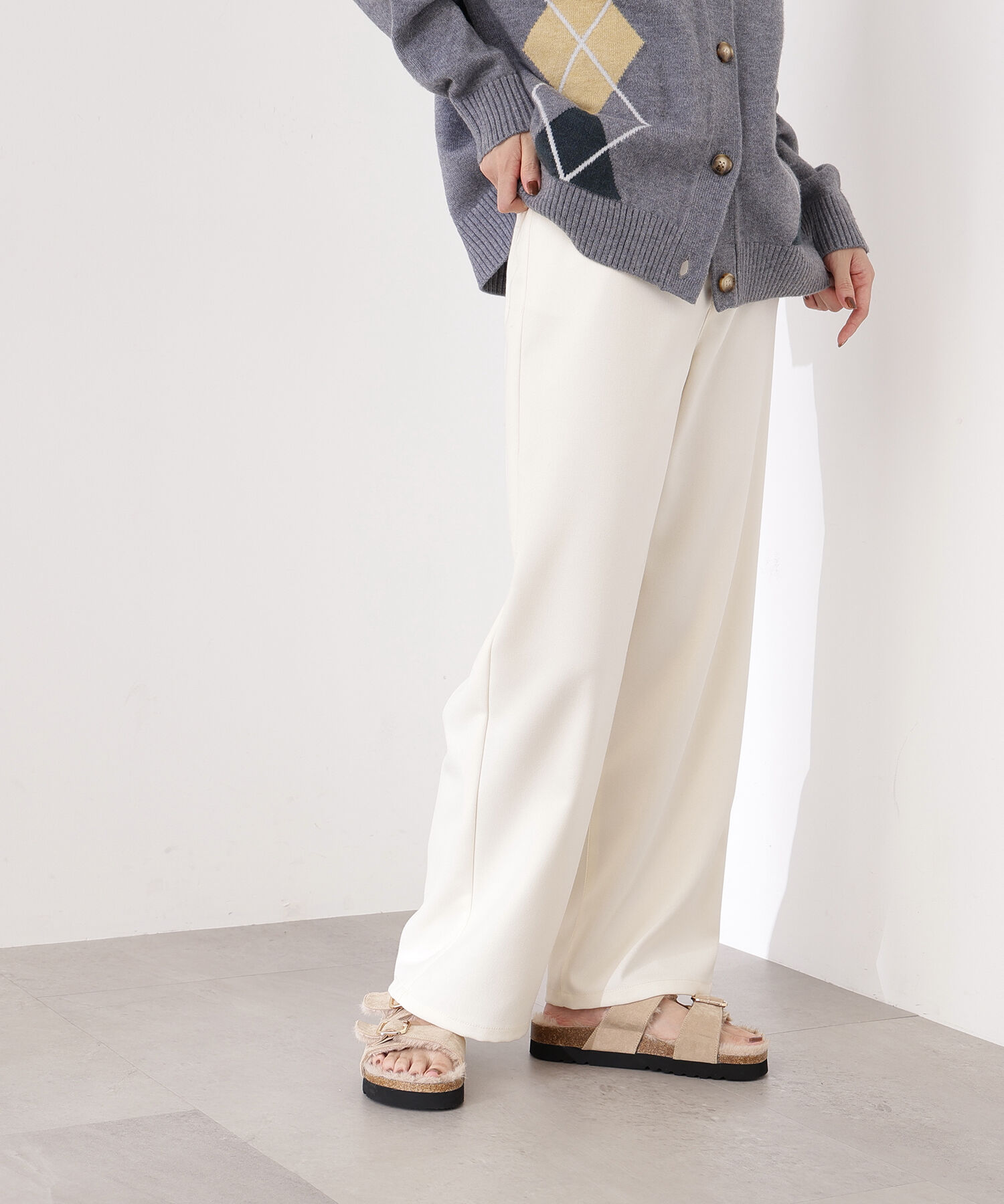  「ベーシックツイルワイドパンツ」|その他|