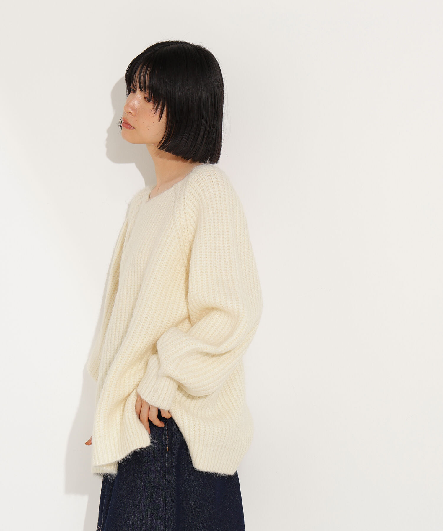  「バックシャンボクシーニット」|ニット・セーター|