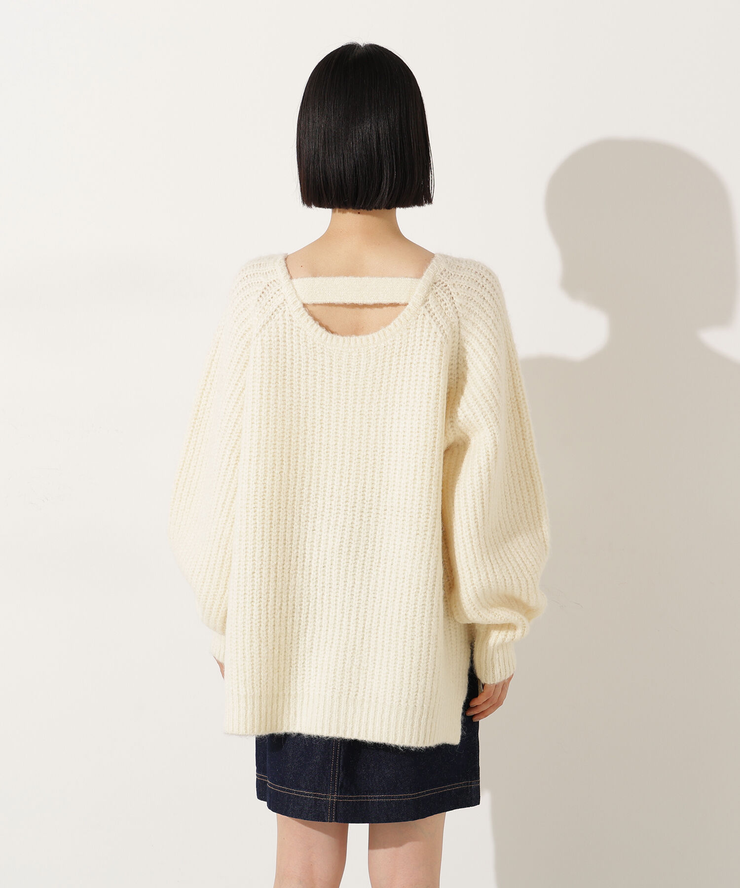  「バックシャンボクシーニット」|ニット・セーター|