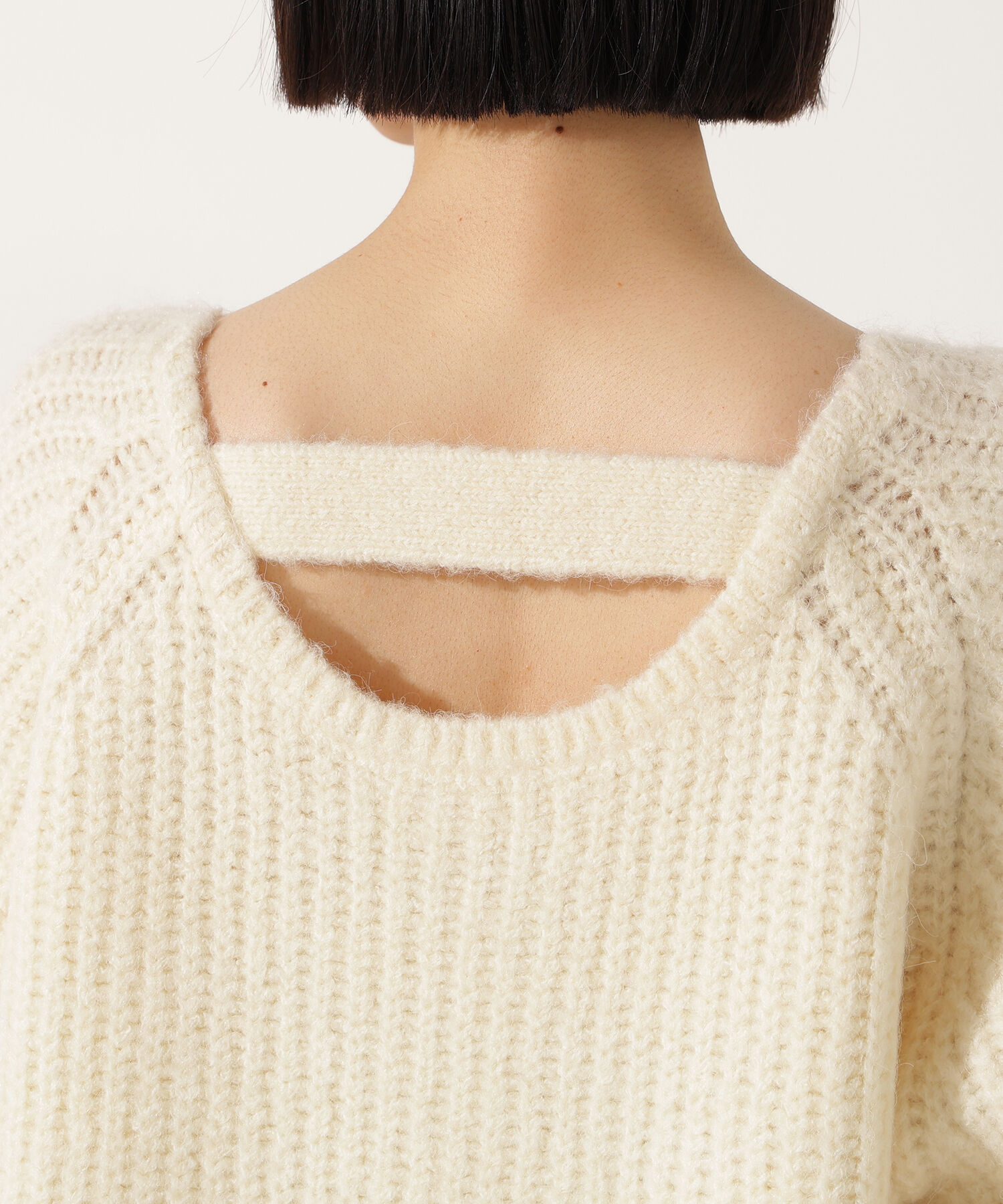  「バックシャンボクシーニット」|ニット・セーター|