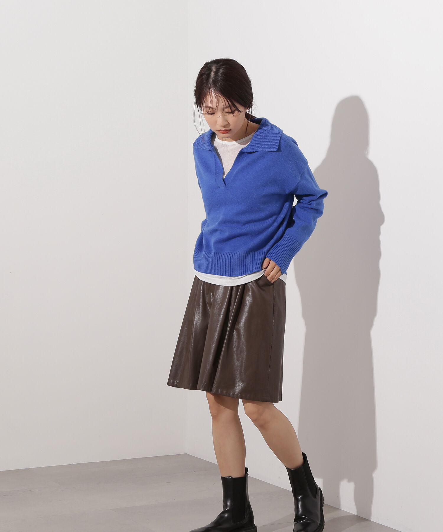  「開襟ボクシーニット」|ニット・セーター|