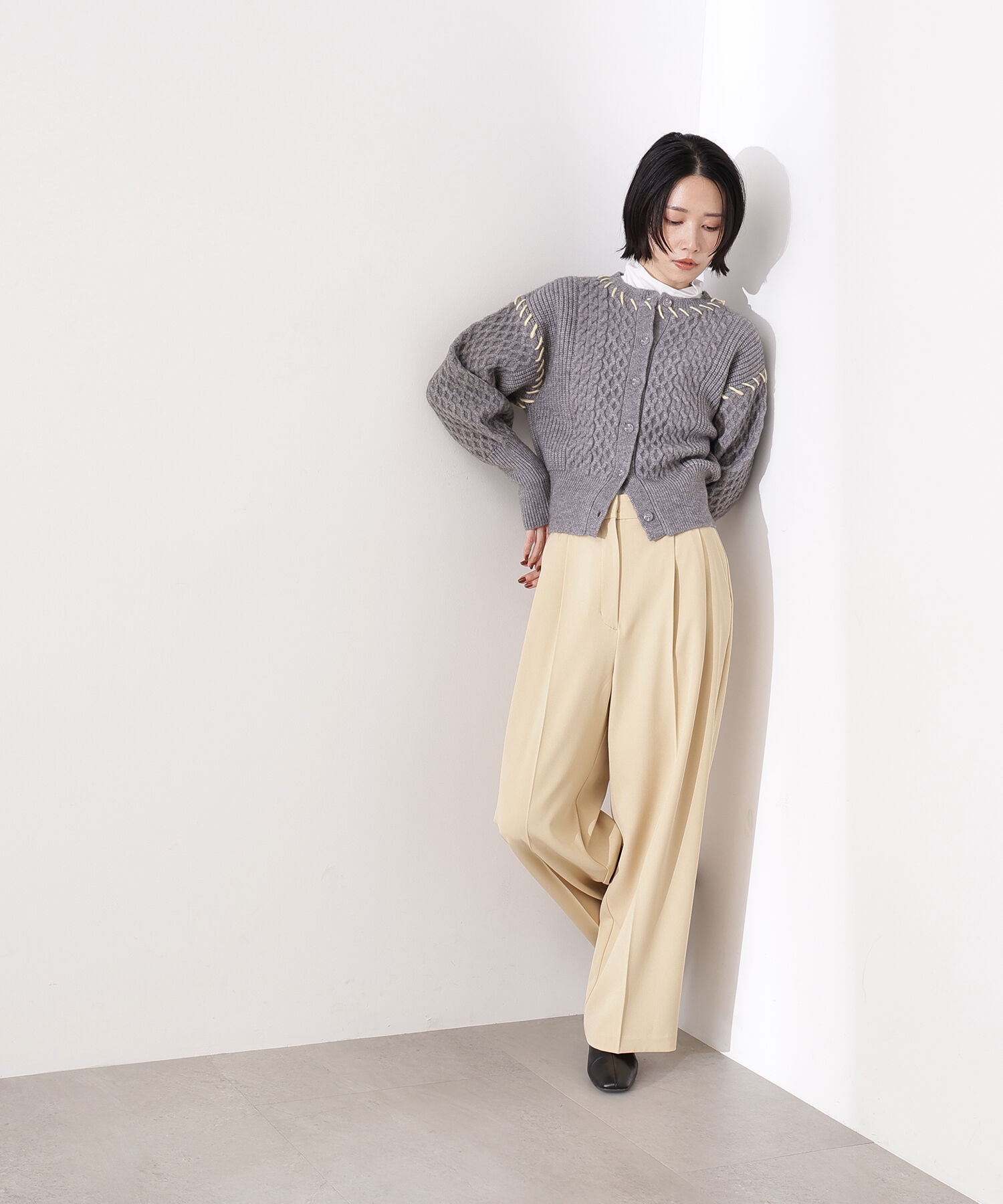  「ツータックワイドパンツ」|その他|