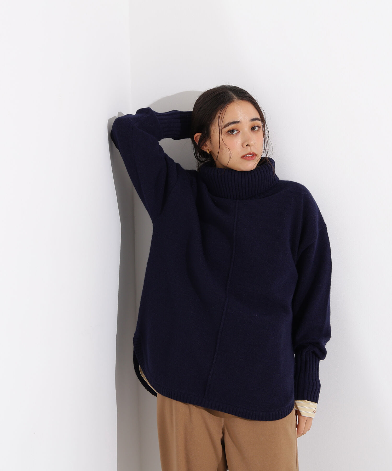  「タートルネックオーバーニット」|ニット・セーター|