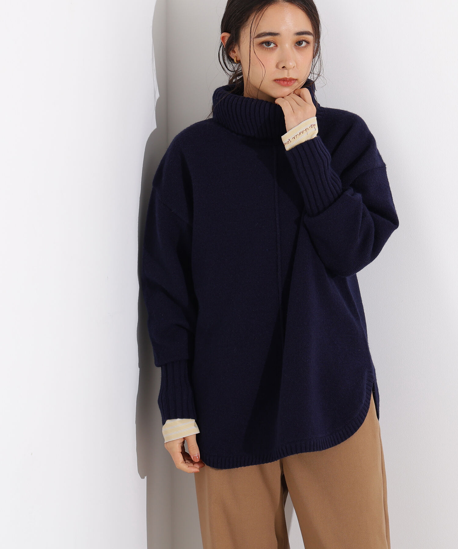  「タートルネックオーバーニット」|ニット・セーター|