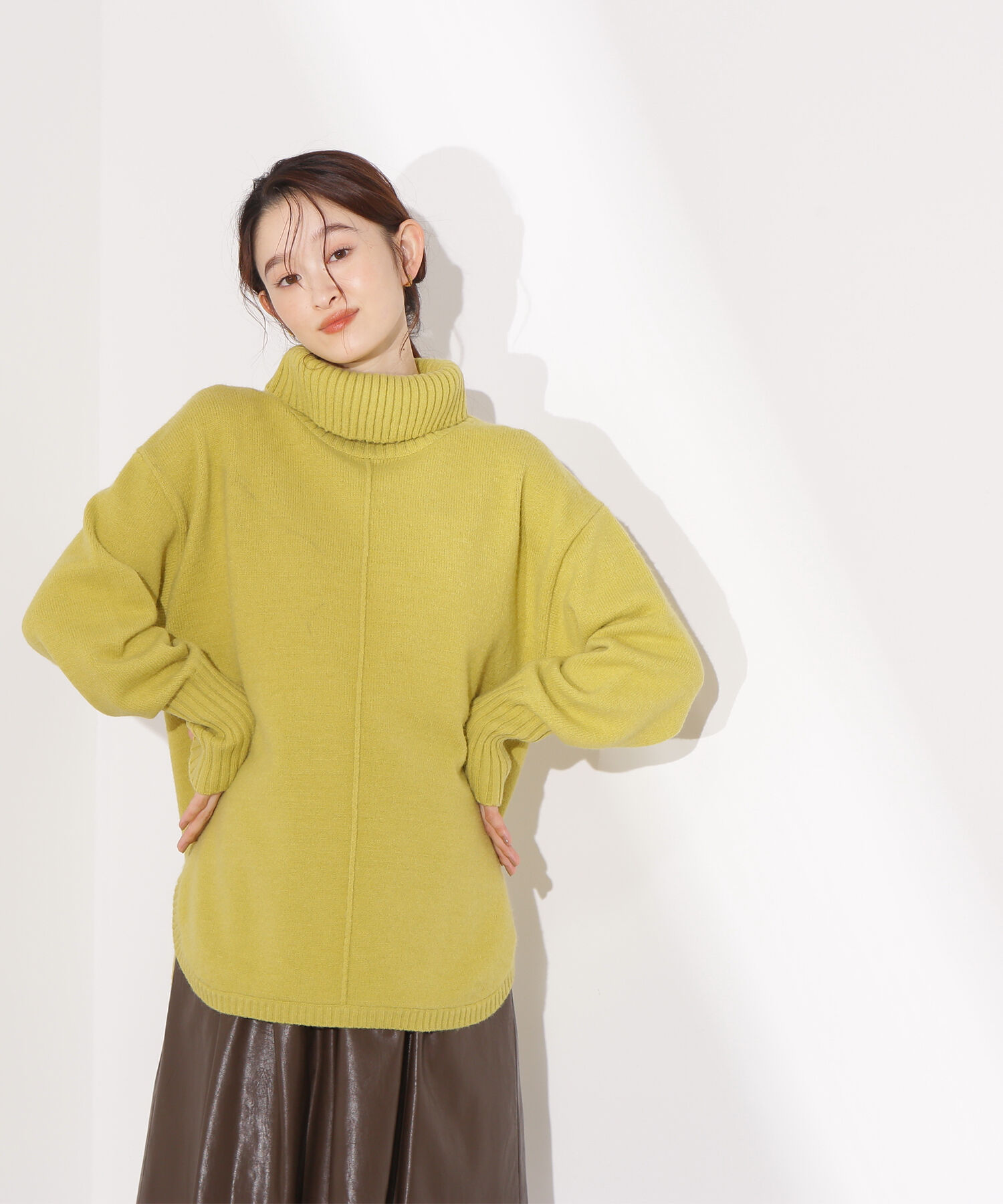  「タートルネックオーバーニット」|ニット・セーター|