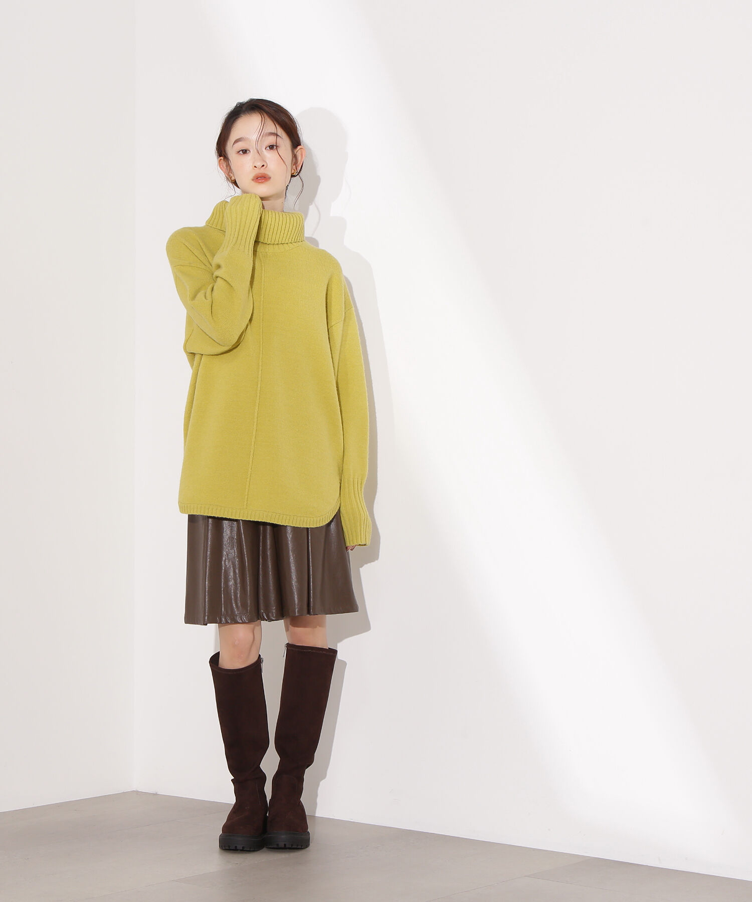  「タートルネックオーバーニット」|ニット・セーター|