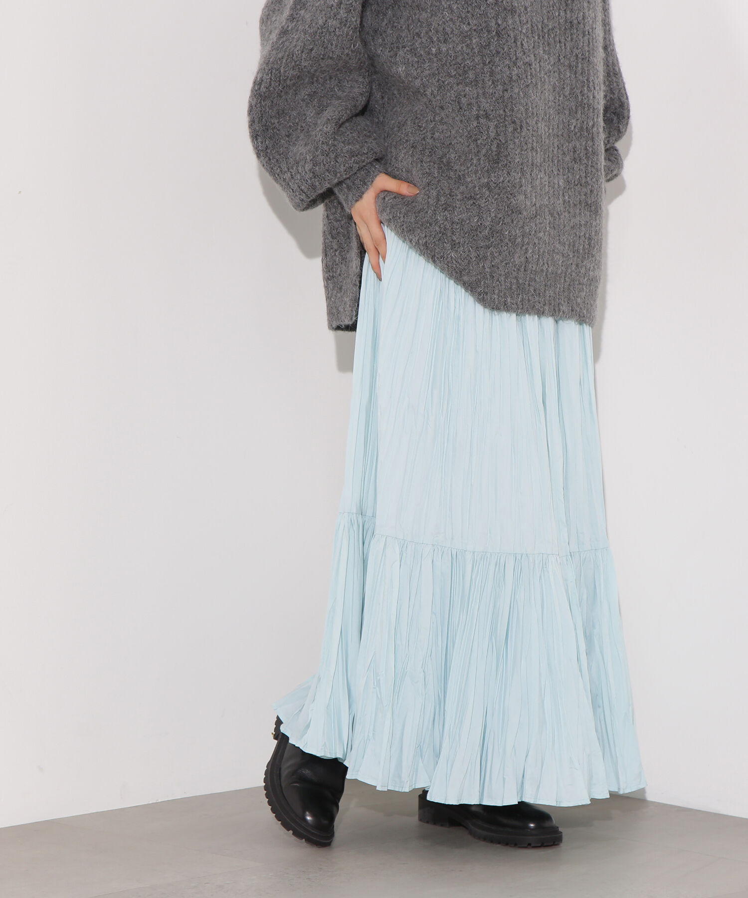  「ティアードプリーツスカート」|スカート|