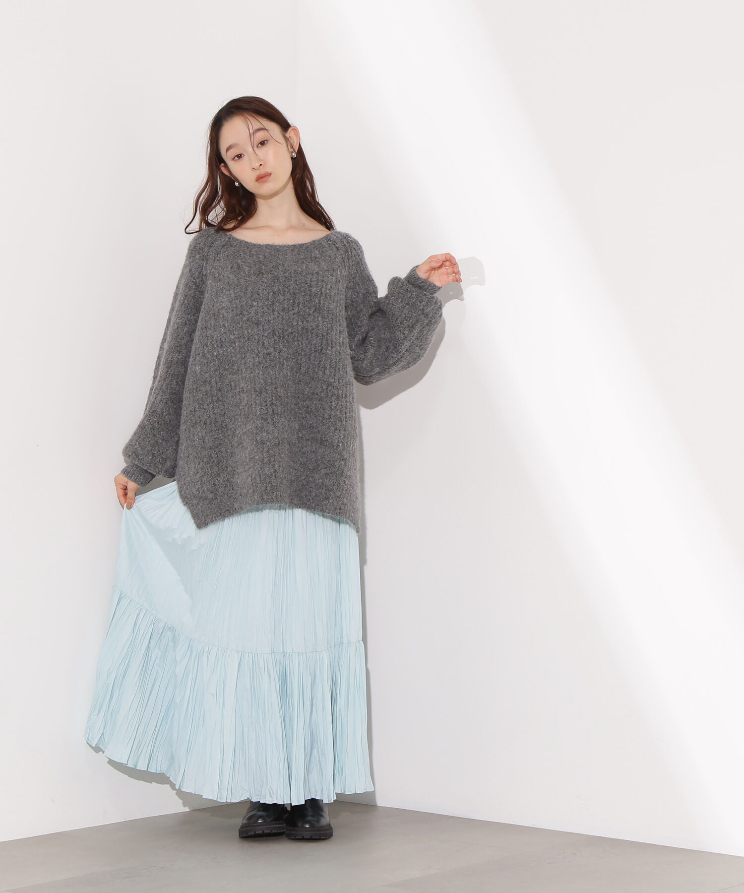  「ティアードプリーツスカート」|スカート|