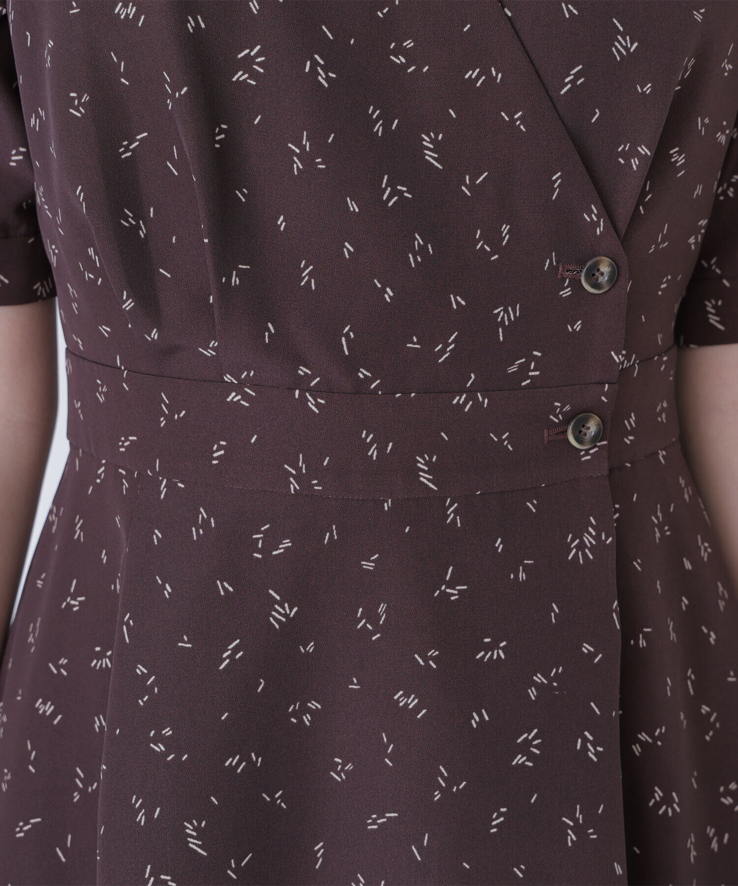  「スキッパープリントワンピース」|ワンピース|