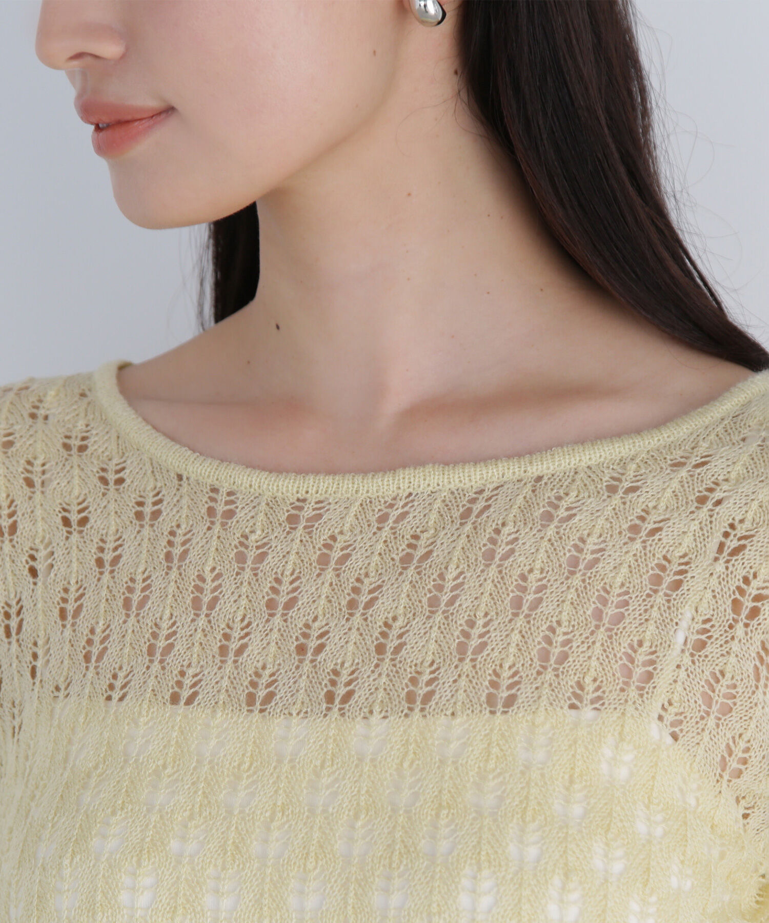  「レースニットプルオーバー」|ニット・セーター|