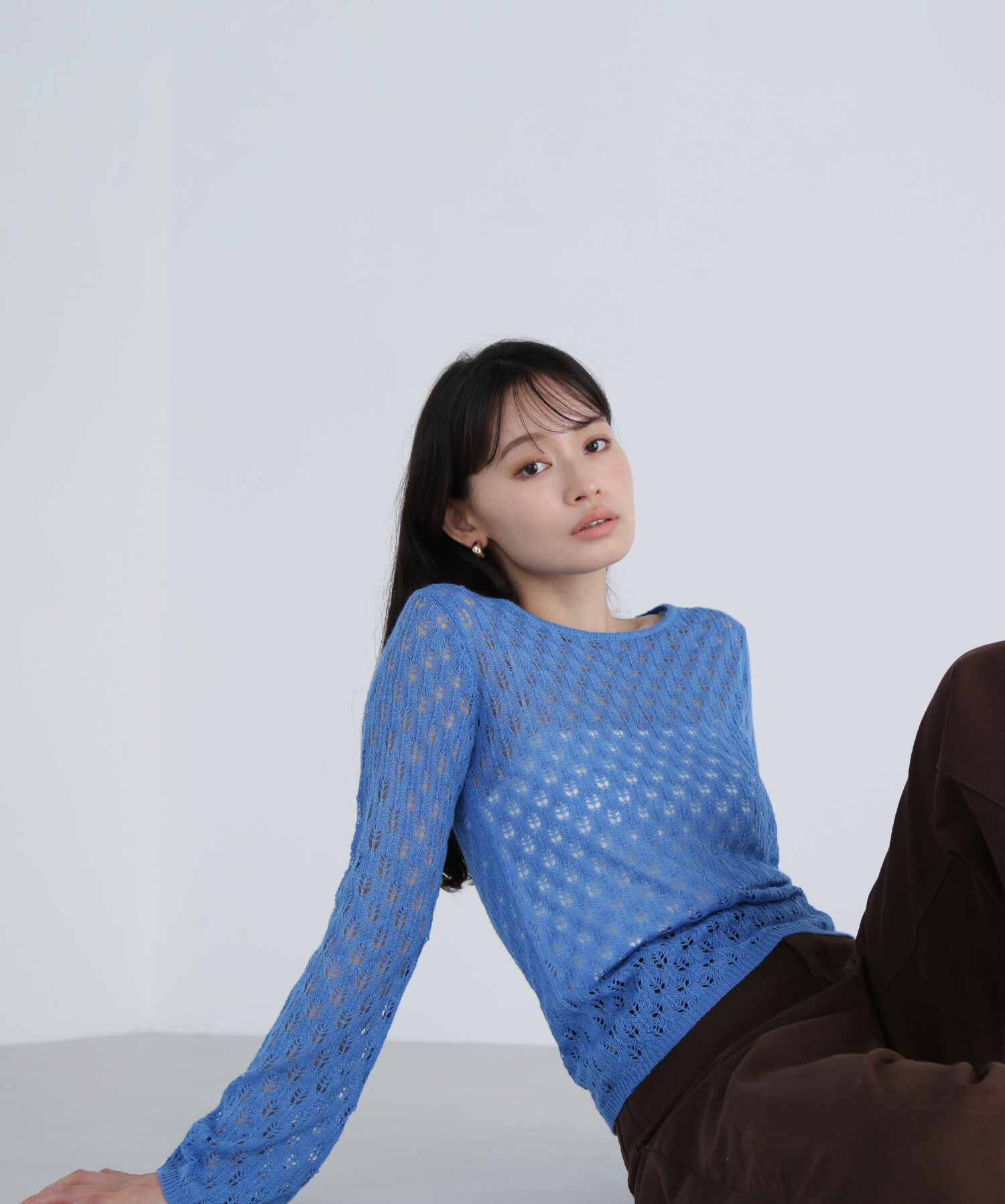 「レースニットプルオーバー」|ニット・セーター|