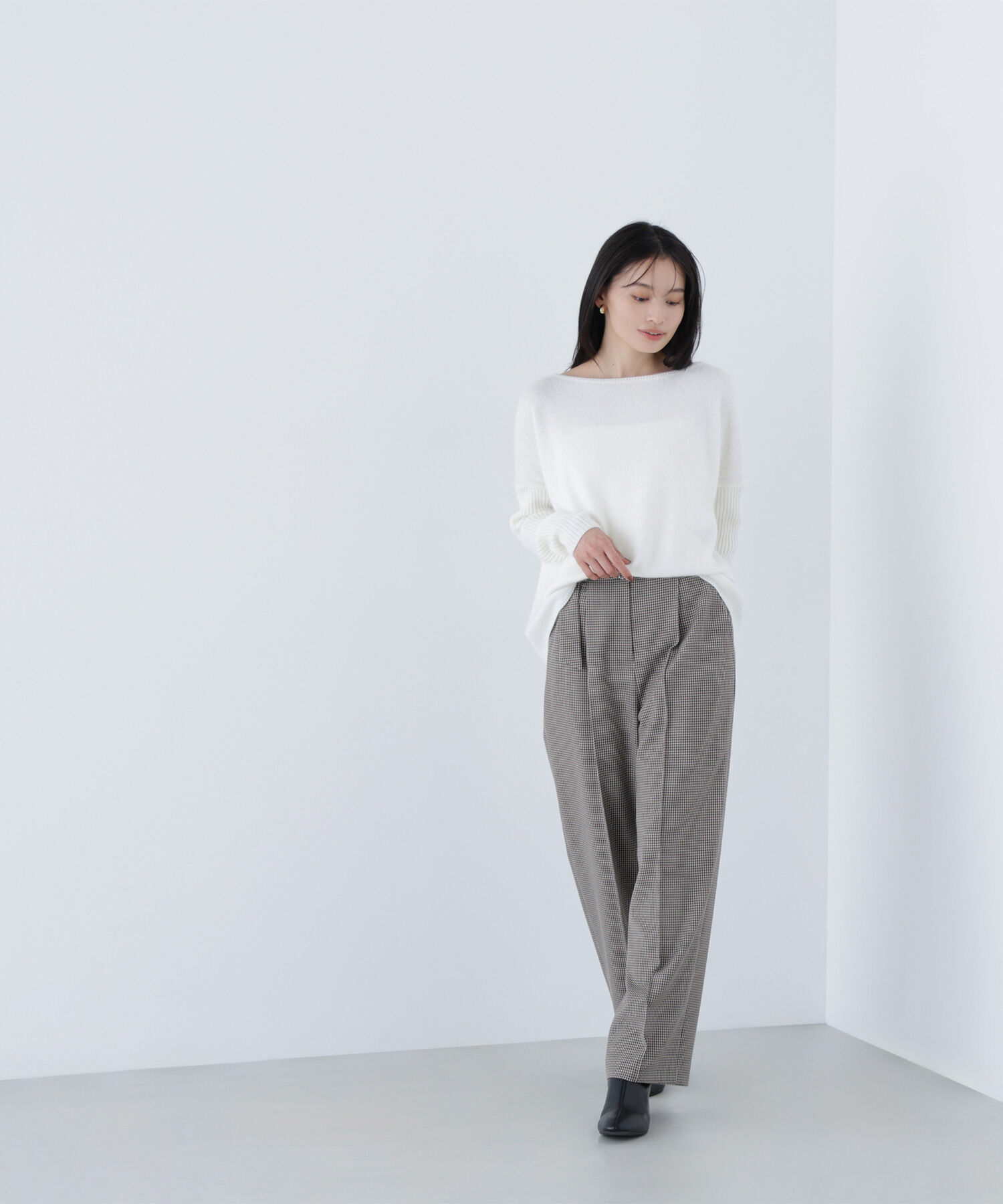  「コンパクトベスト セットアップ ワイドストレートパンツ」|その他|