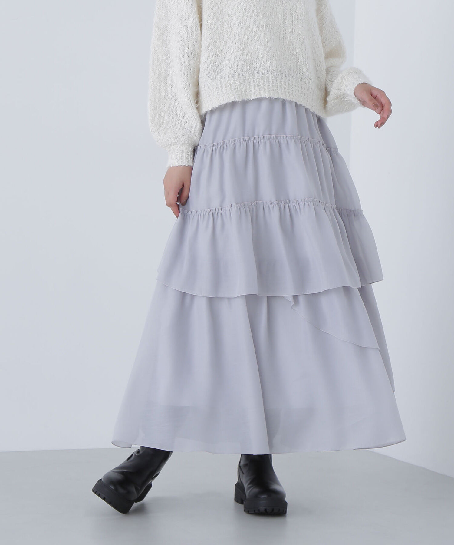  「ランダムティアードスカート」|スカート|