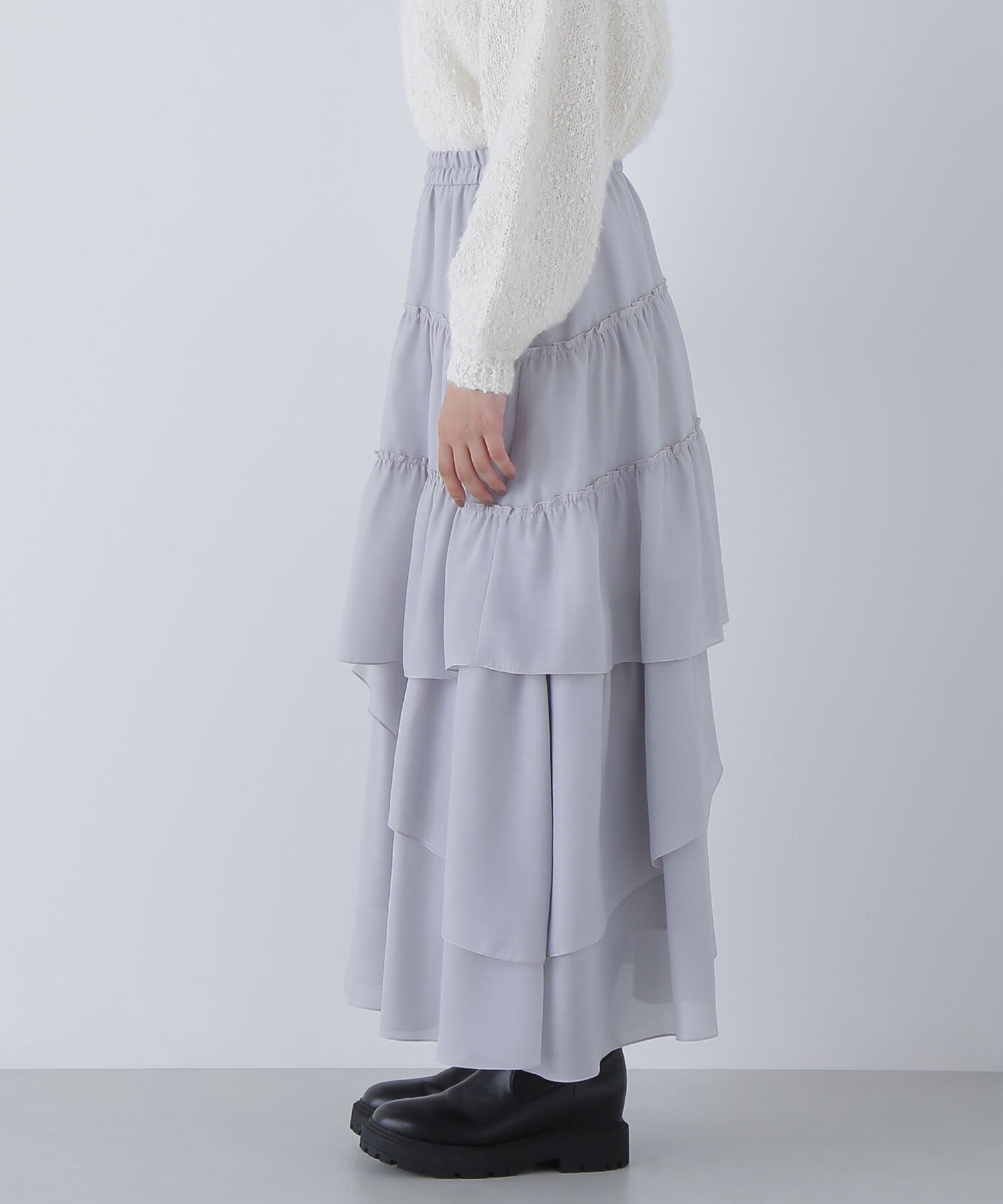  「ランダムティアードスカート」|スカート|