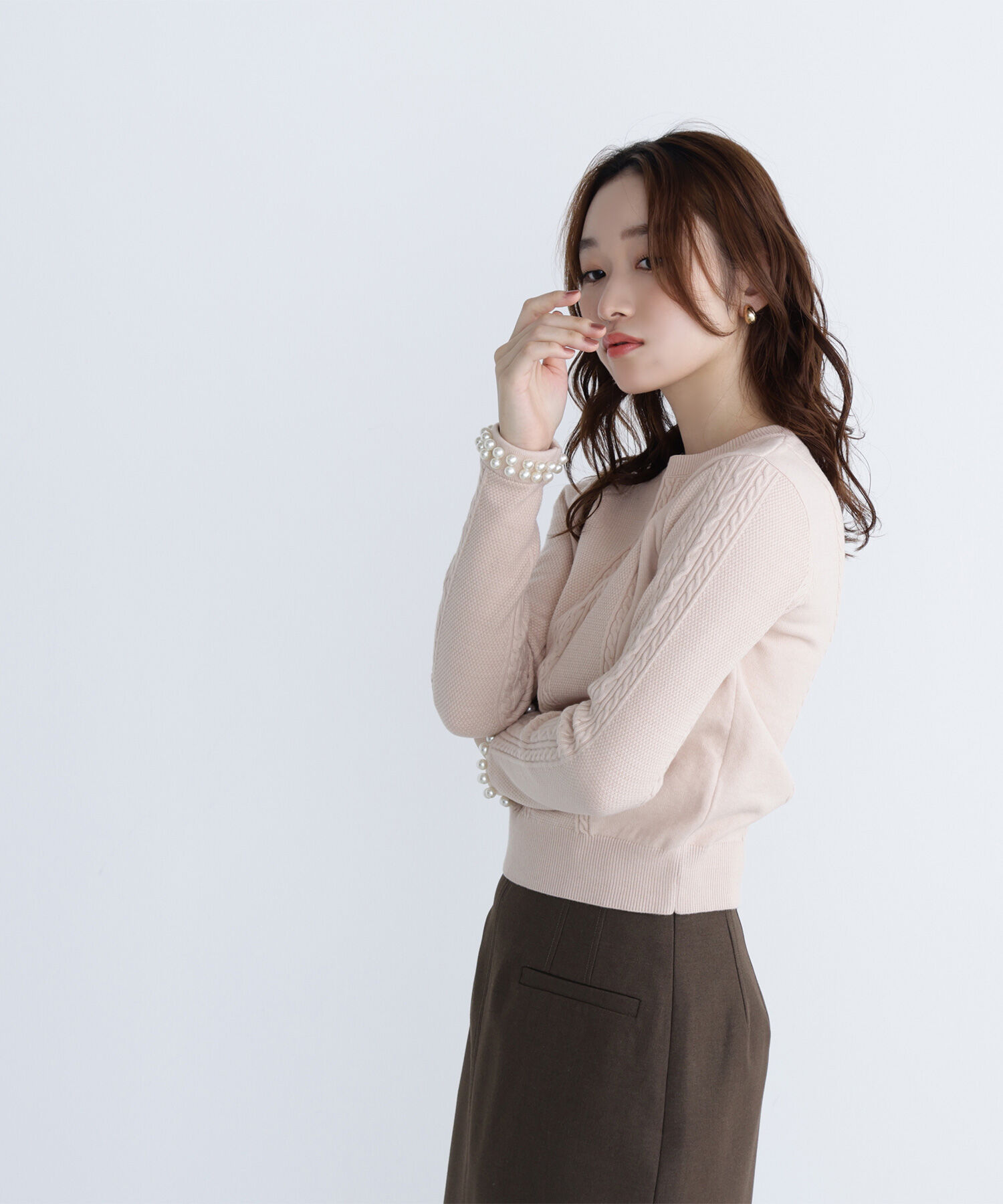  「パールブレスレットニット」|ニット・セーター|