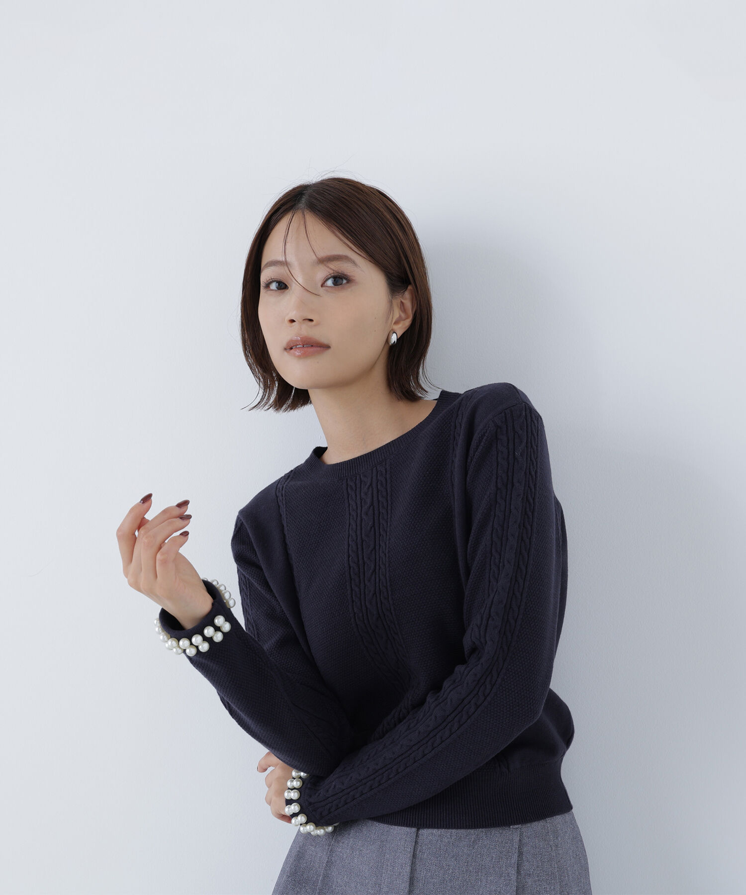  「パールブレスレットニット」|ニット・セーター|