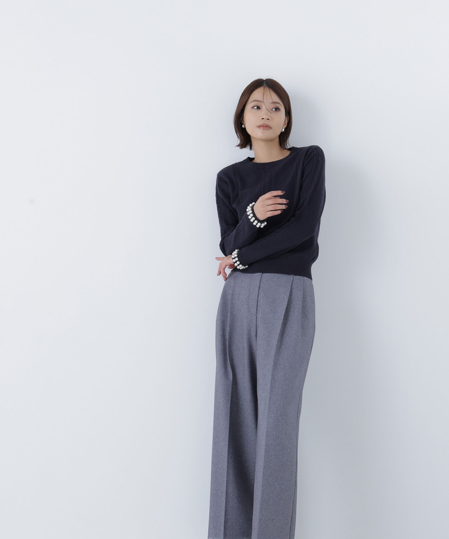  「パールブレスレットニット」|ニット・セーター|