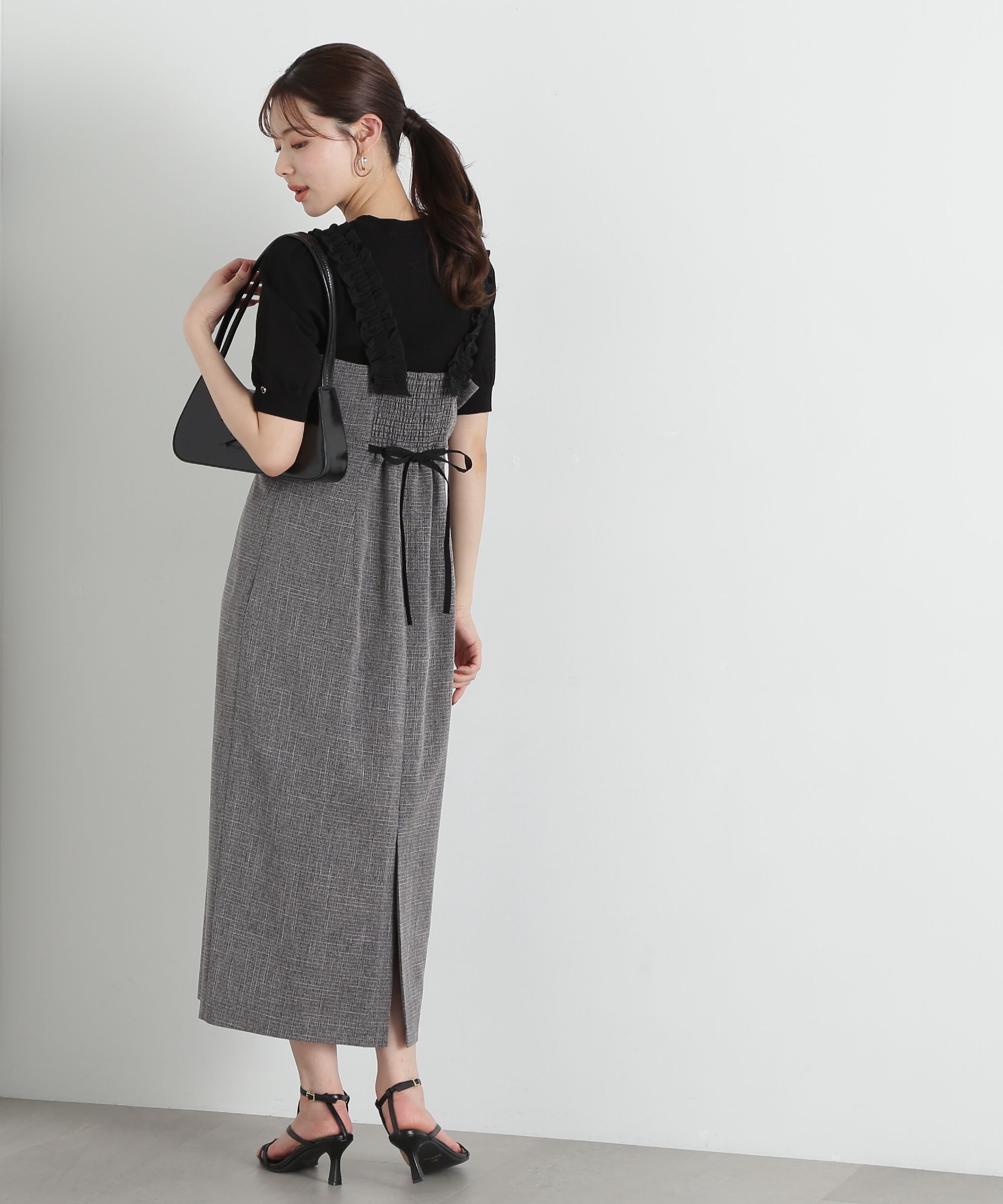 PROPORTION BODY DRESSING「ショルダーフリルワンピース」|ワンピース|