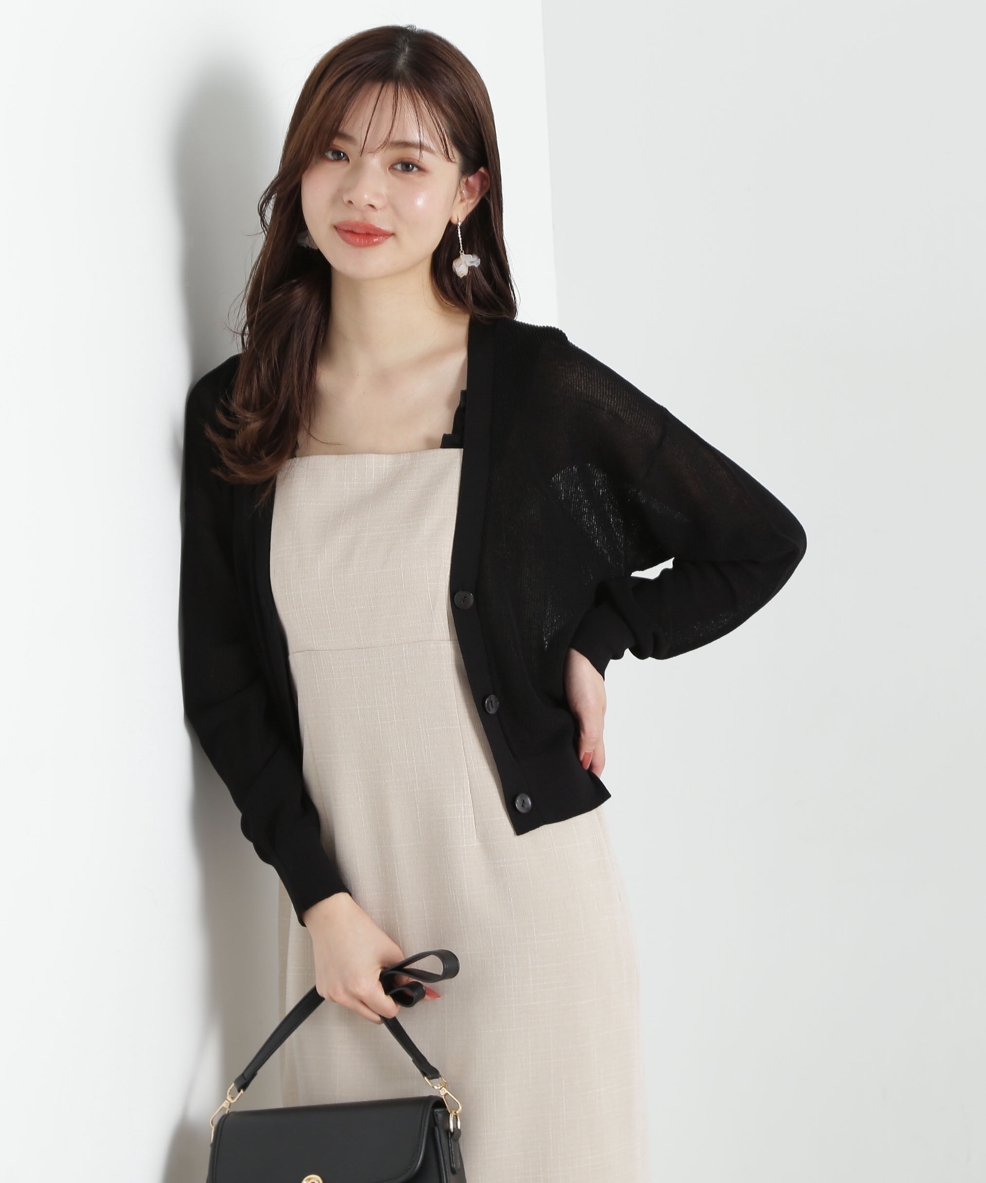 PROPORTION BODY DRESSING「ショルダーフリルワンピース」|ワンピース|ベージュミッ 1