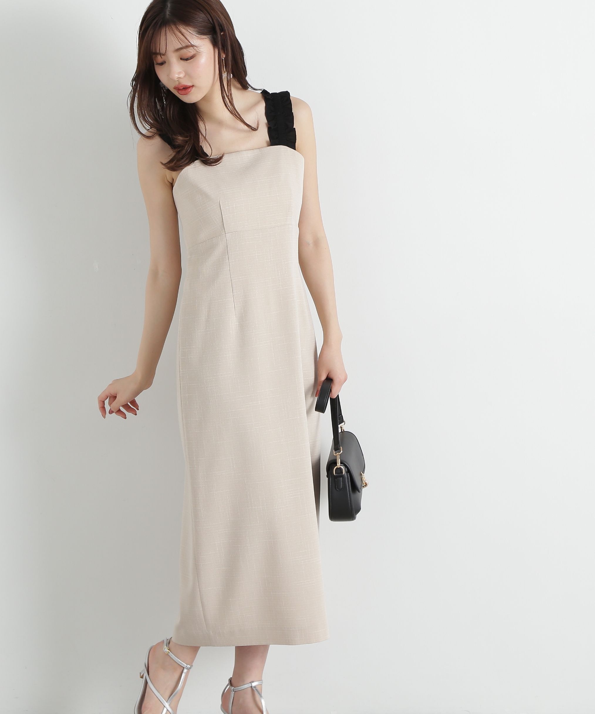 PROPORTION BODY DRESSING「ショルダーフリルワンピース」|ワンピース|