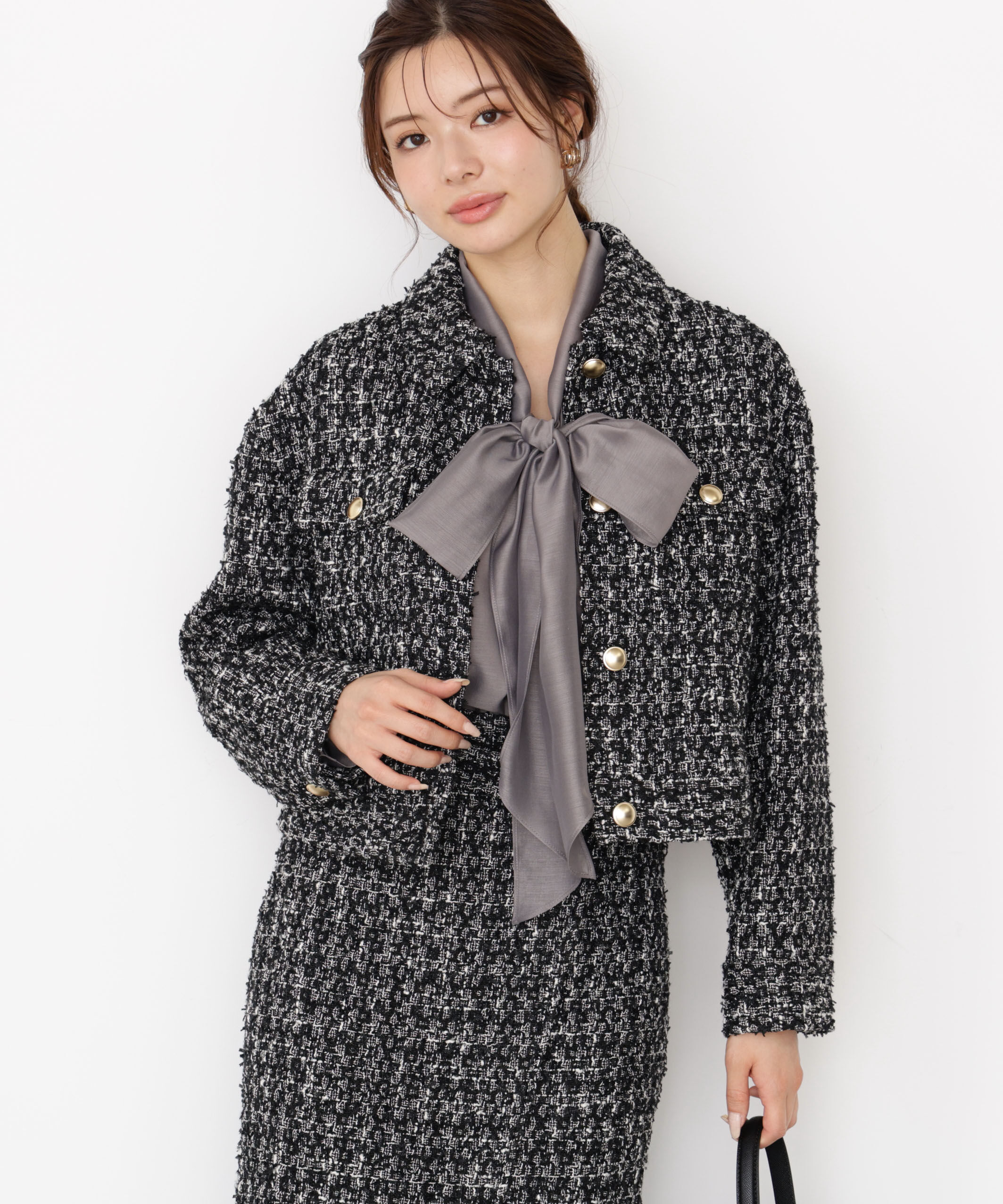 PROPORTION BODY DRESSING「＜ウォッシャブル＞シアーボウタイブラウス 25AW」|シャツ・ブラウス|