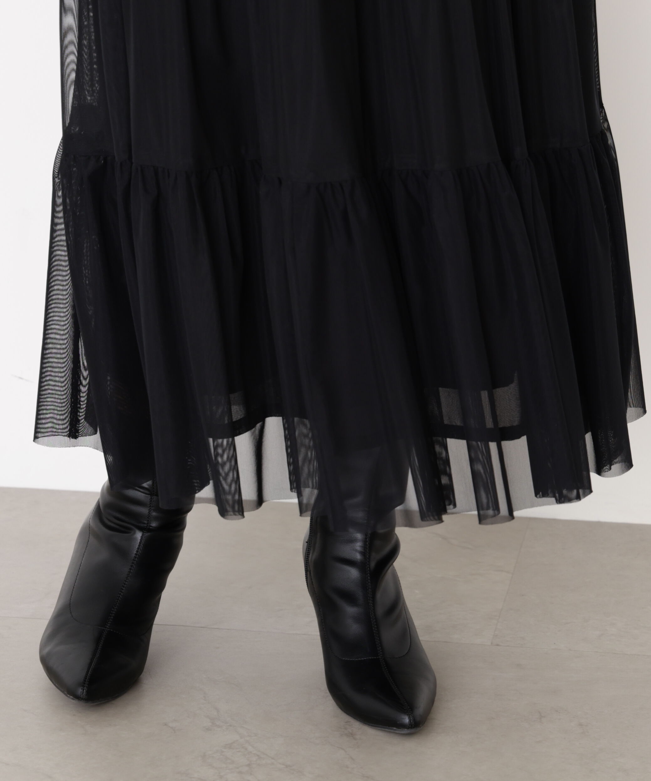 PROPORTION BODY DRESSING「チュールティアードスカート」|スカート|