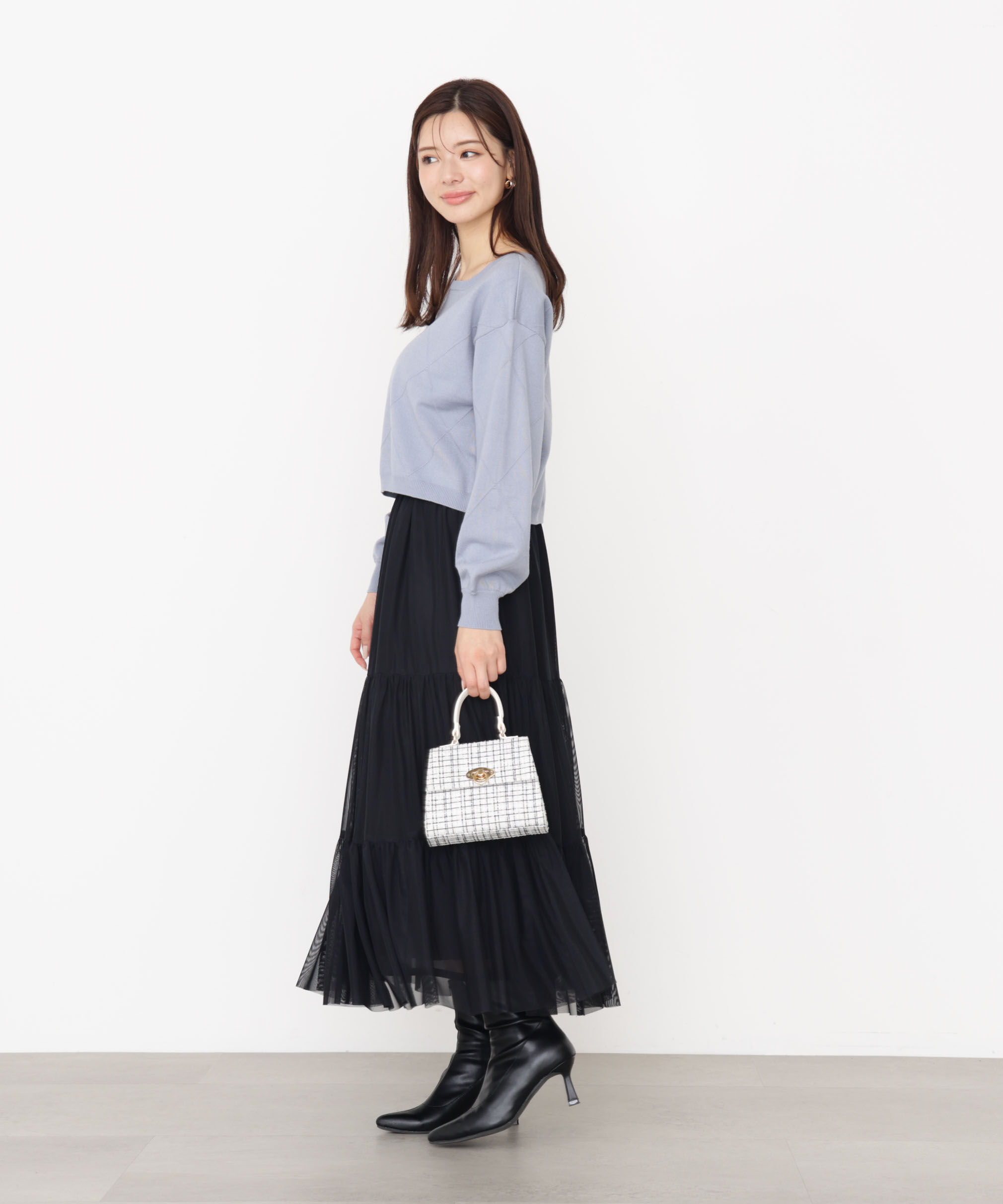 PROPORTION BODY DRESSING「チュールティアードスカート」|スカート|