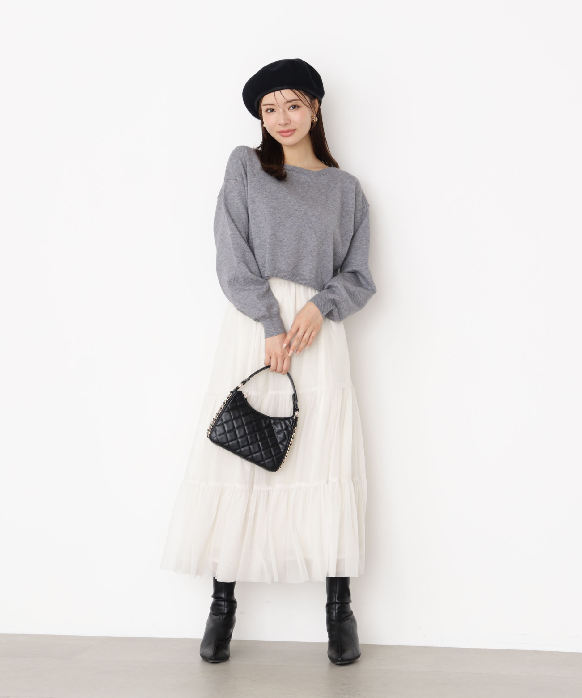 PROPORTION BODY DRESSING「チュールティアードスカート」|スカート|